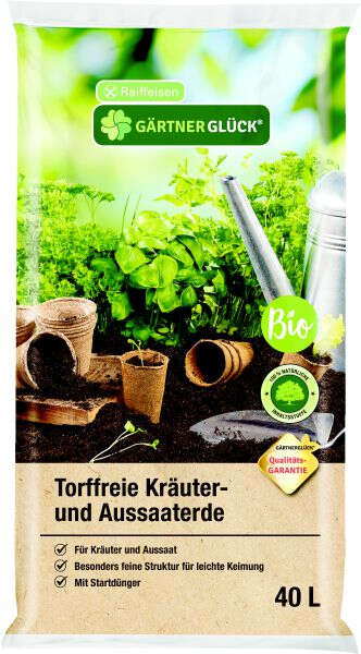 GÄRTNERGLÜCK Torffreie Kräuter- und Aussaaterde