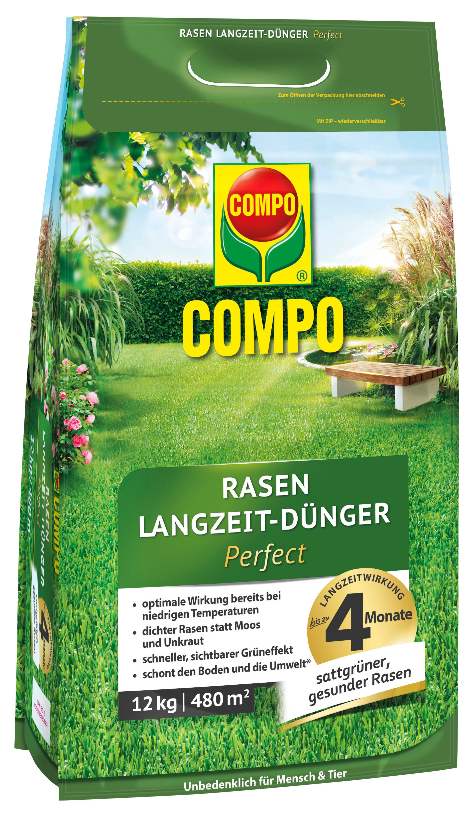 COMPO Rasen Langzeit-Dünger Perfect