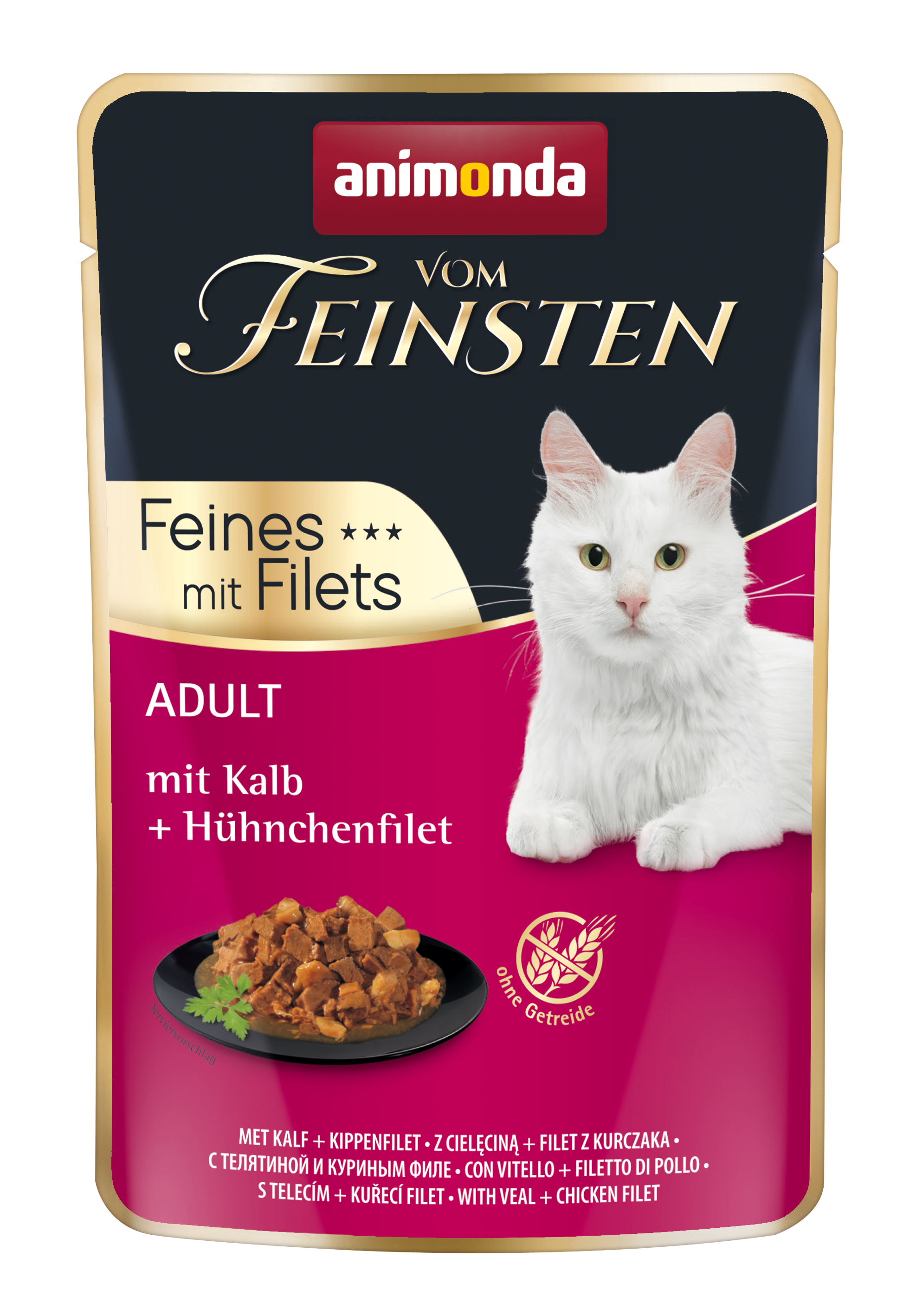 animonda Katzen-Nassfutter Filet Kalb + Hähnchenfilet