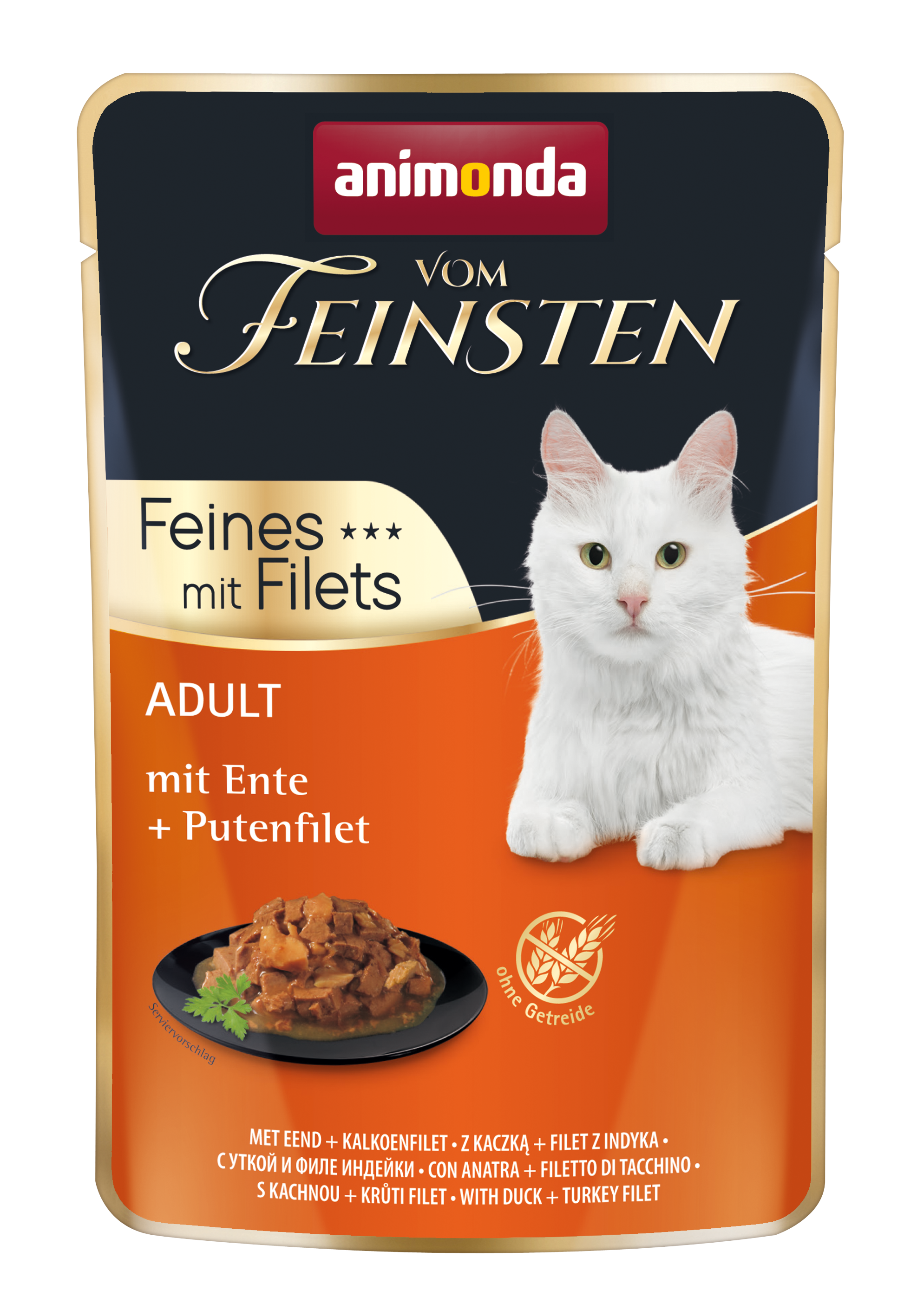 animonda Katzen-Nassfutter Filet Ente+Putenfilet