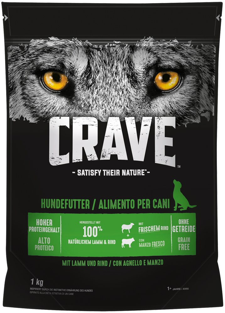 CRAVE Hunde-Trockenfutter Adult mit Lamm und Rind