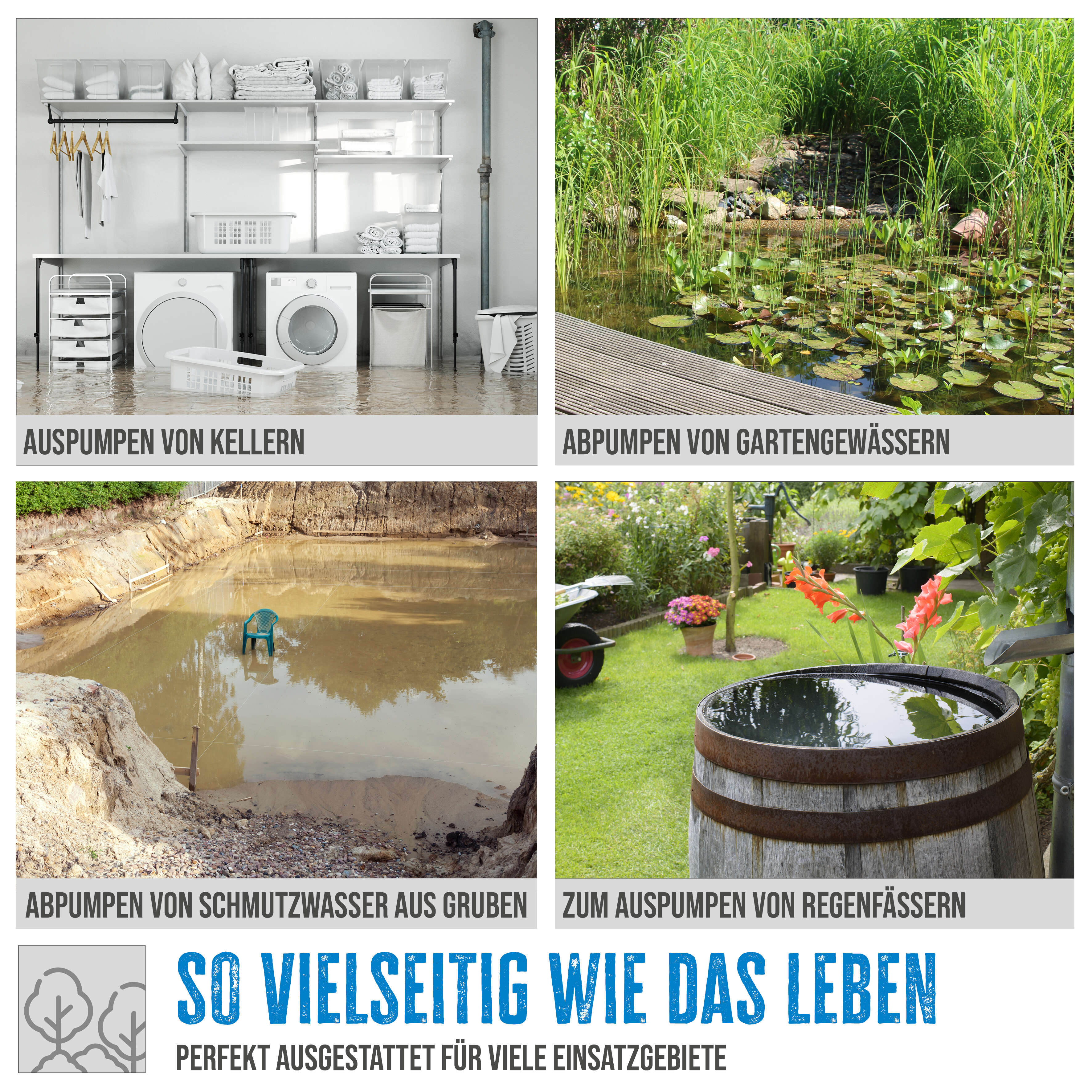 Güde Schmutzwassertauchpumpe GS 1103 PI