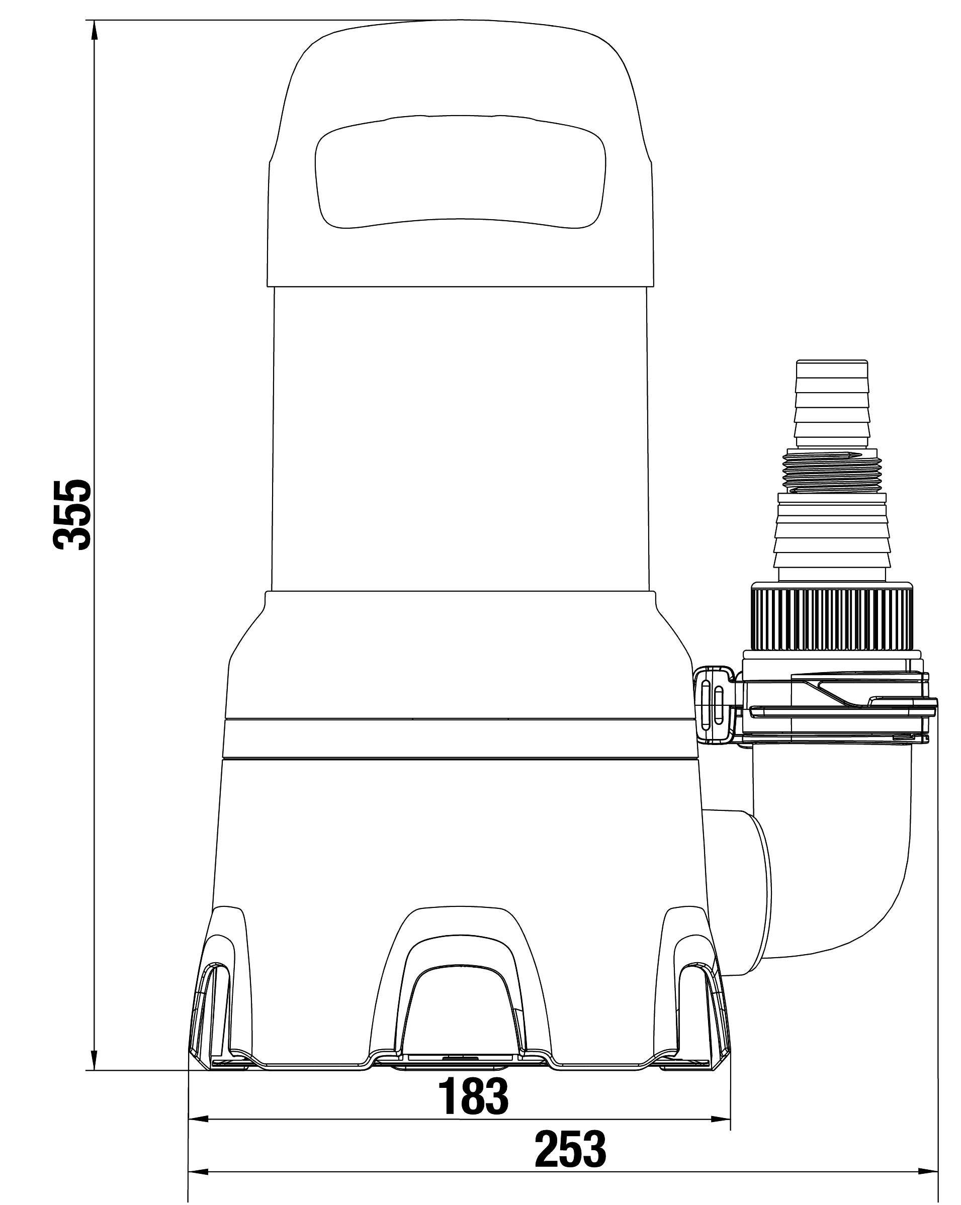 GARDENA Schmutzwasser-Tauchpumpe 16000