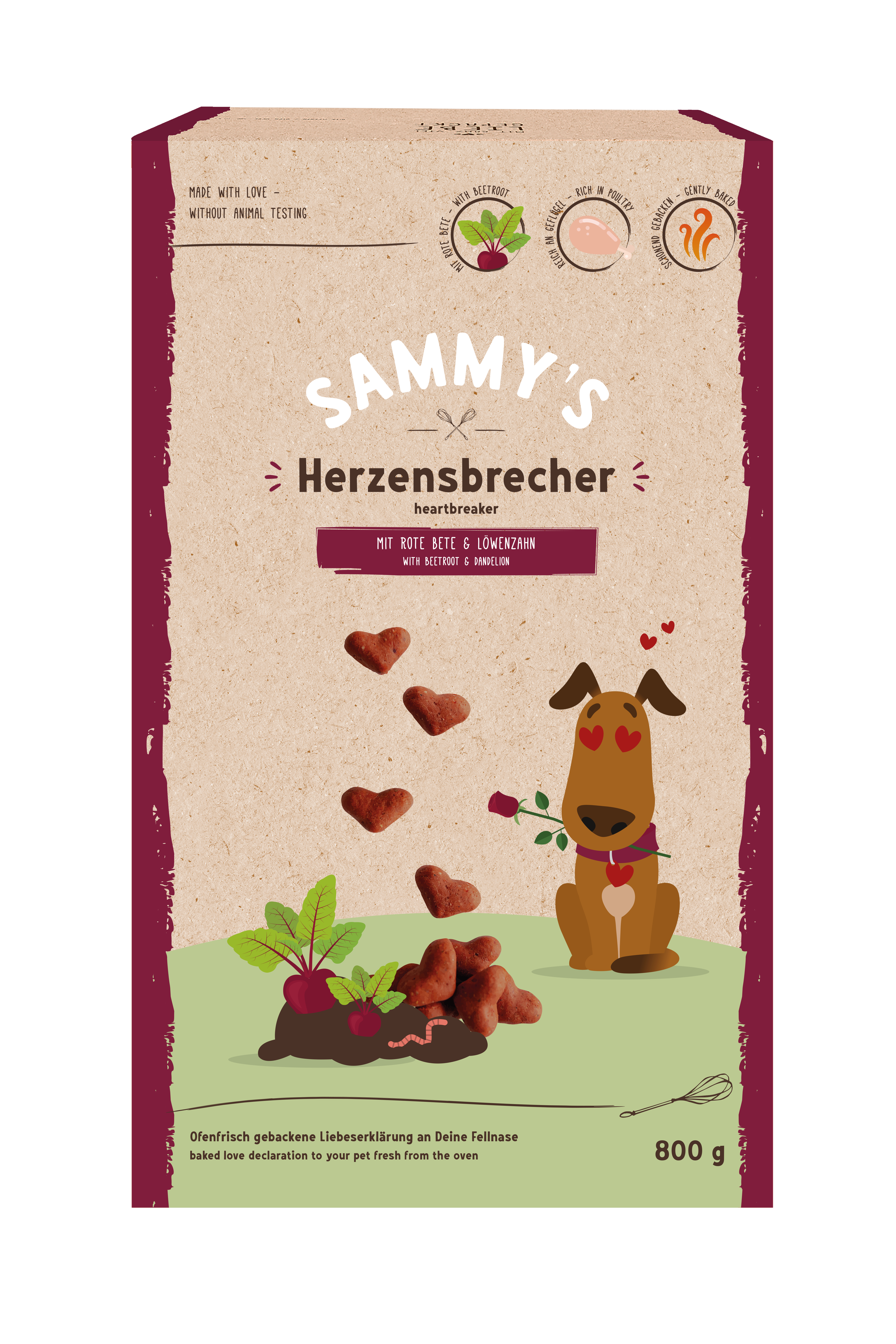 SAMMY'S Hundesnacks Hundeleckerli Sammy's Herzensbrecher