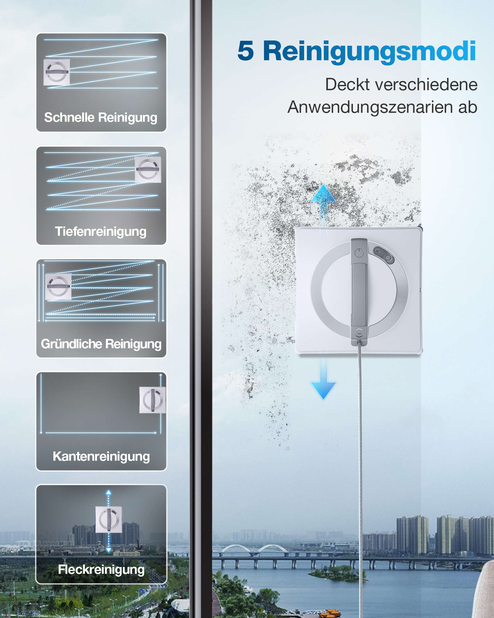 ECOVACS Akku-Fensterreinigungsroboter WINBOT W2 OMNI