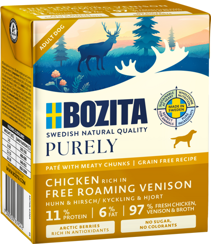 BOZITA Purely Paté mit Huhn & Hirsch