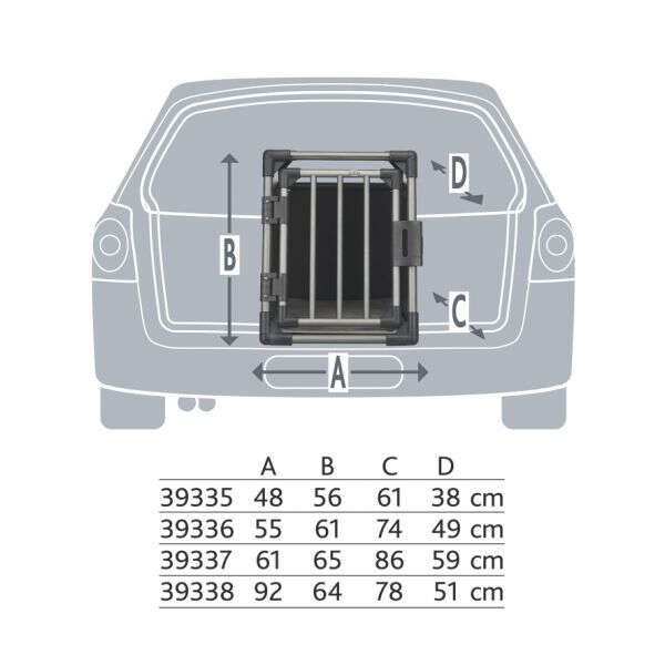 TRIXIE Transportbox Aluminium