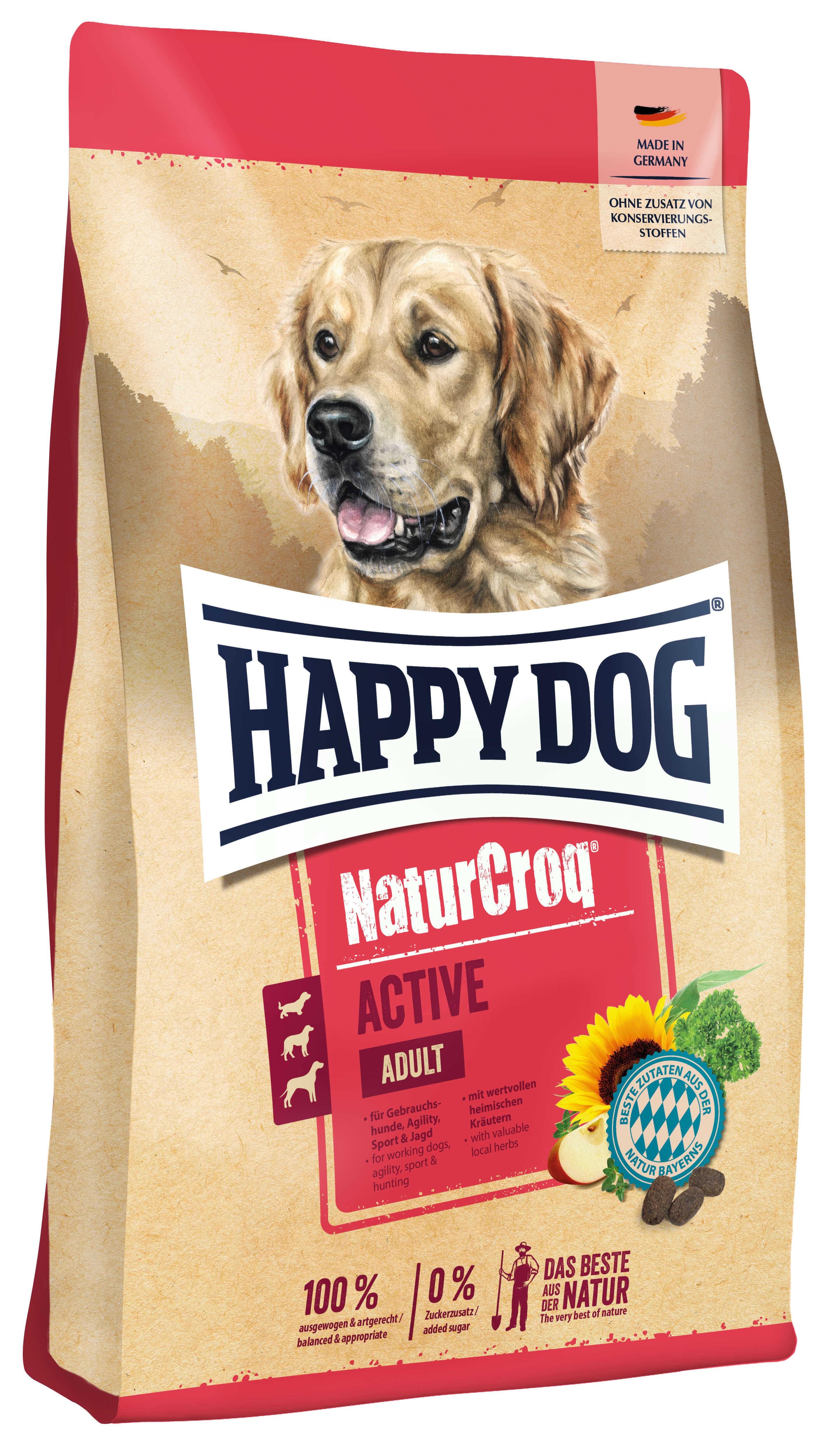 HAPPY DOG Hunde-Trockenfutter NaturCroq Active