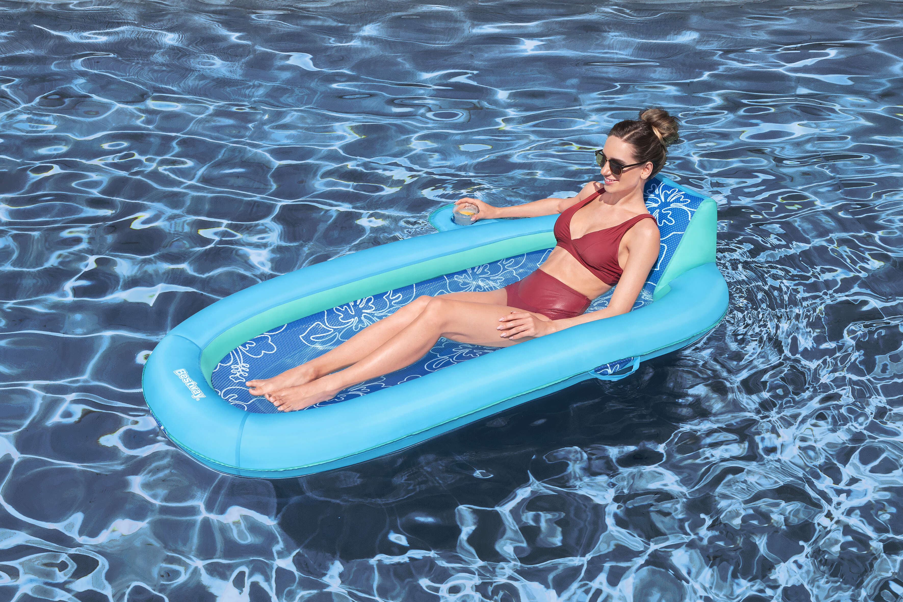 Bestway Poolmatte Flex 'n Fold mit Rückenlehne
