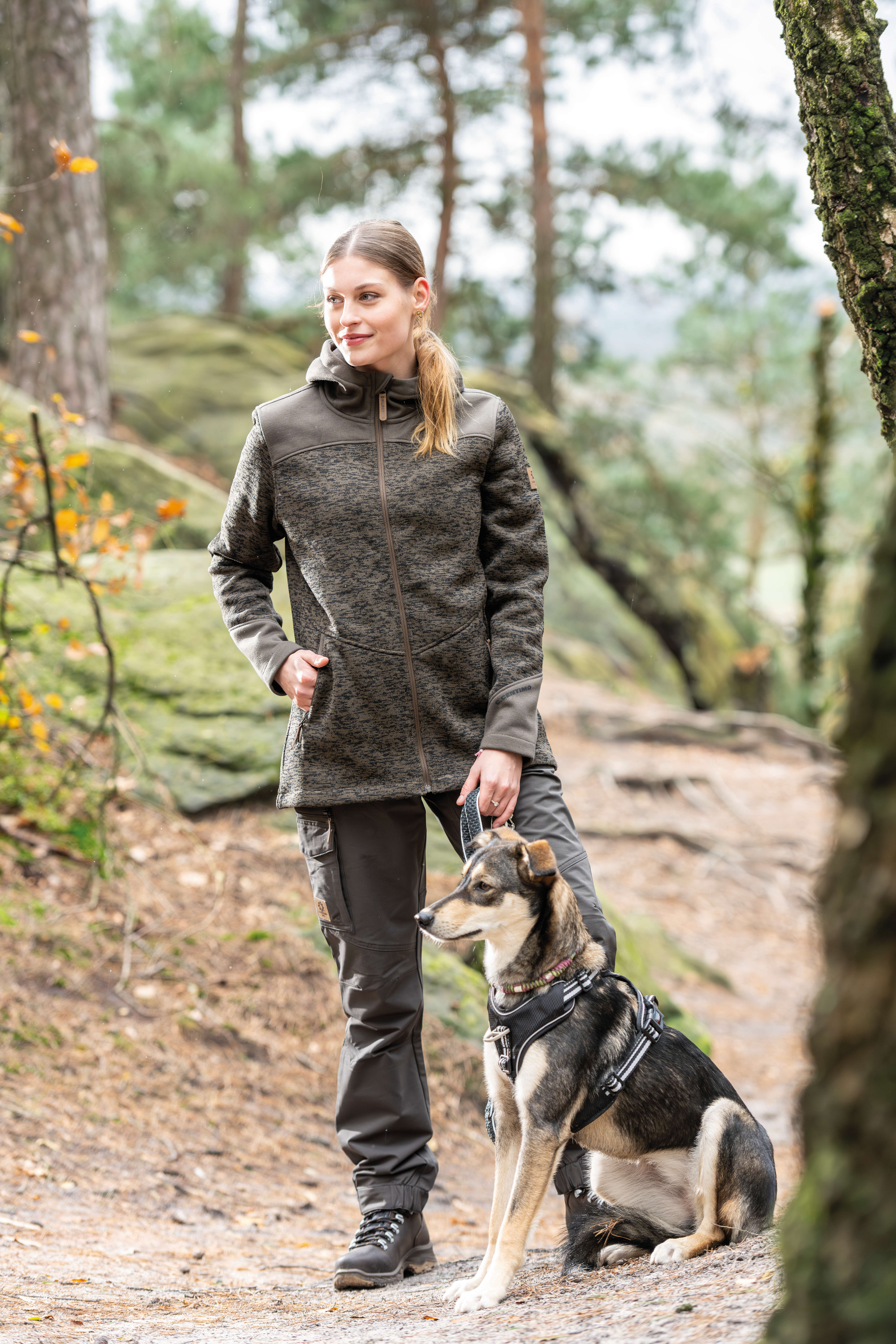 C.Centimo Outdoor Damen-Strickfleecejacke
