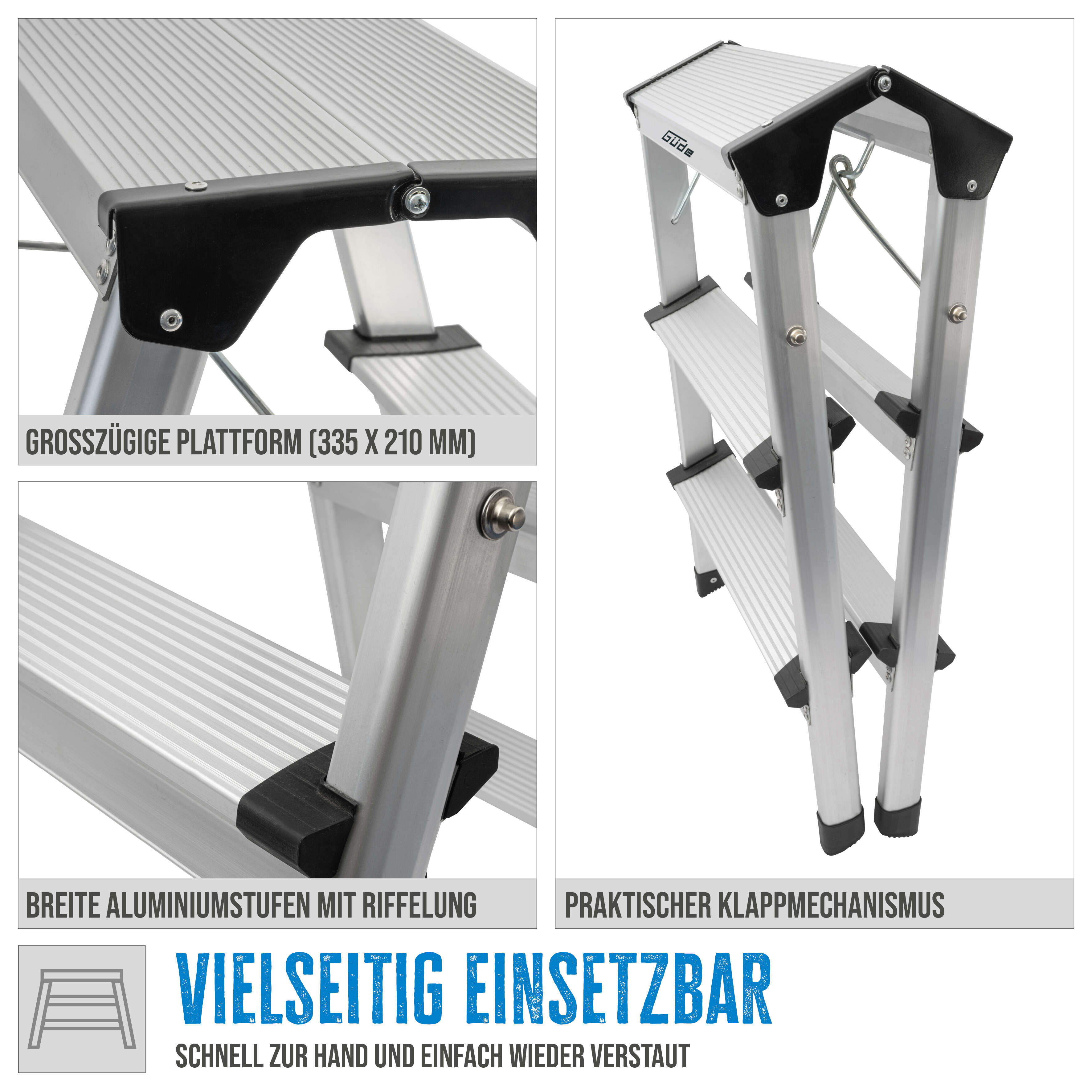Güde Aluminium Trittleiter GAT