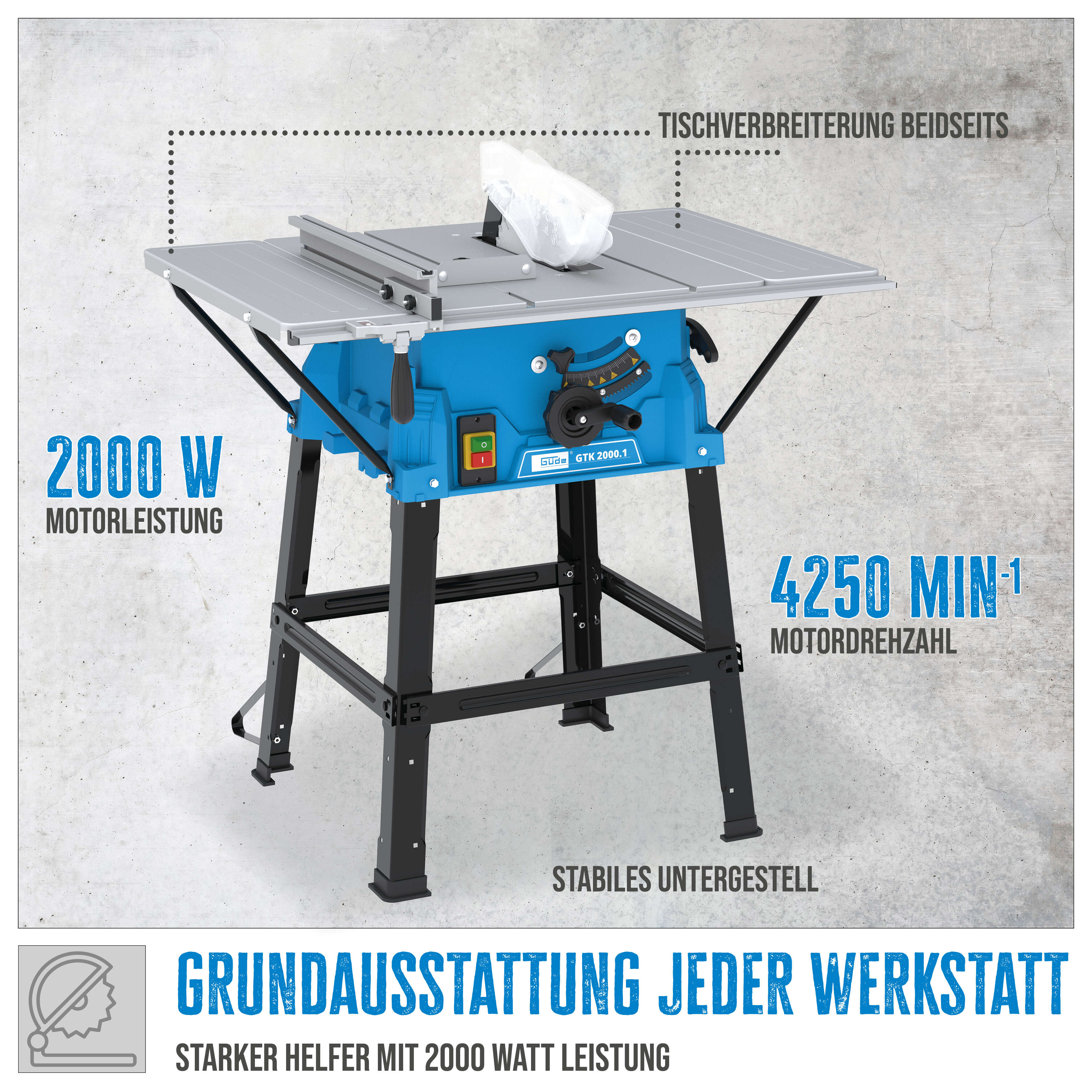 Güde Tischkreissäge GTK 2000.1