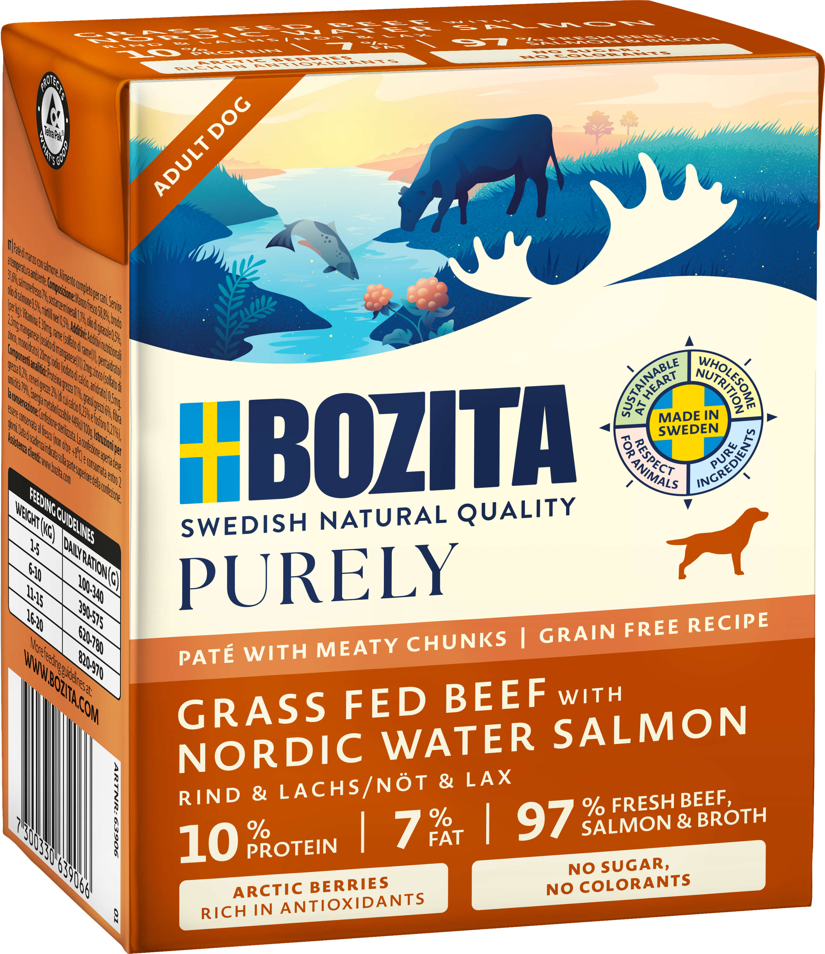 BOZITA Hunde-Nassfutter Purely Paté Adult Lachs