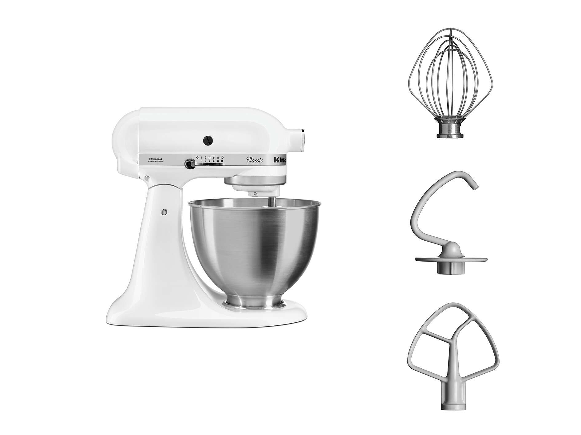 KitchenAid Küchenmaschine Classic 4,3 l mit kippbarem Motorkopf