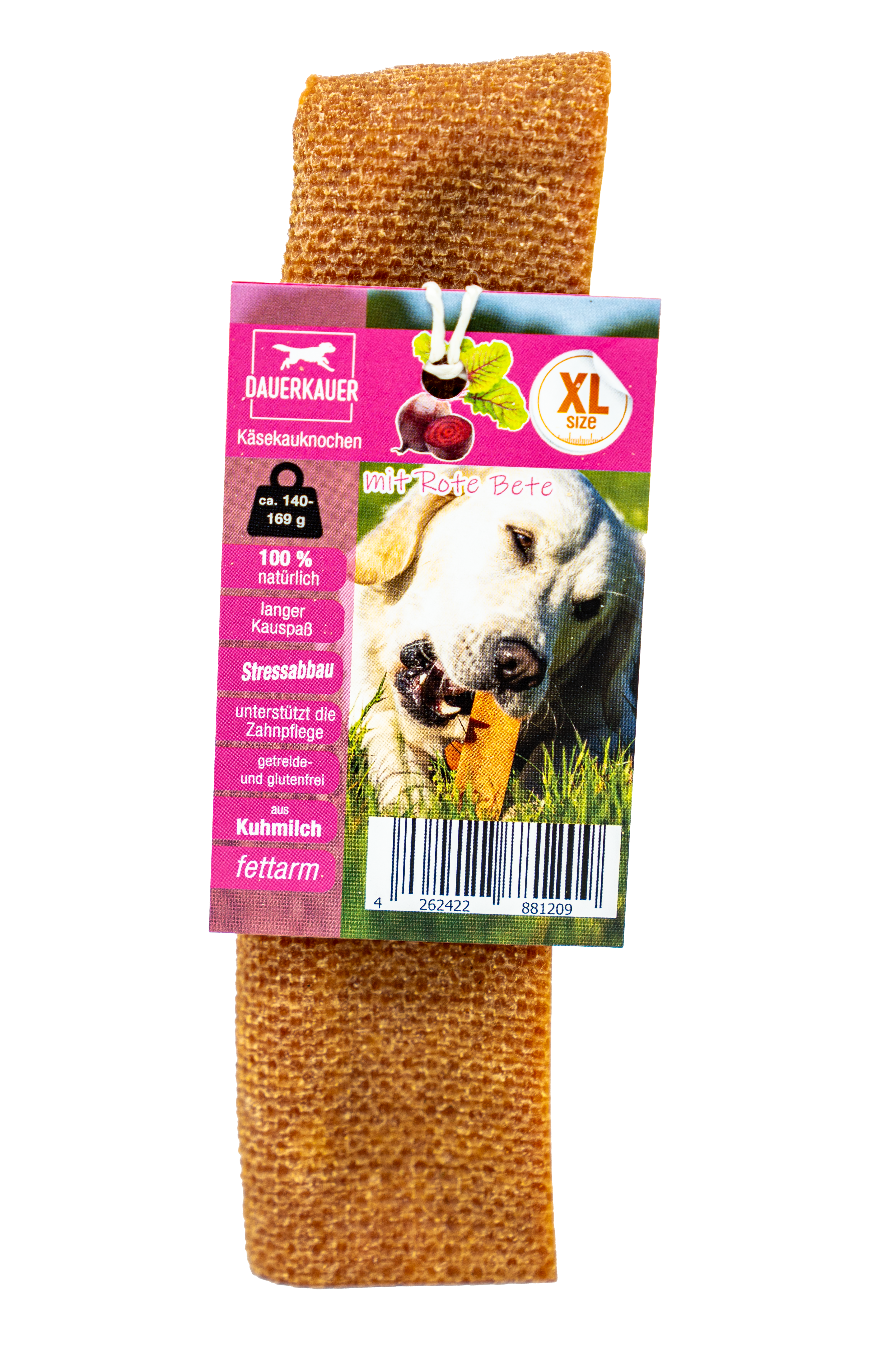 DAUERKAUER Hunde-Käsekauknochen mit Rote Bete