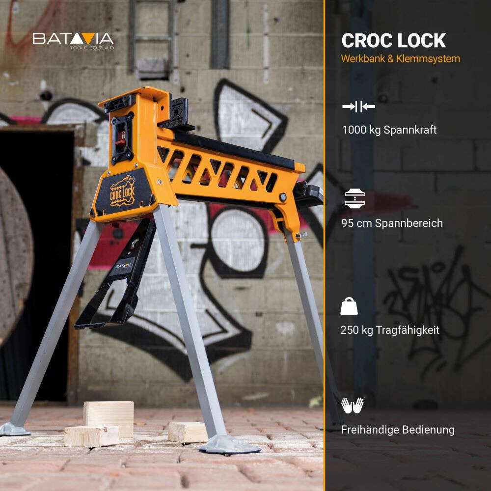 BATAVIA Werkbank und Klemmsystem Croc Lock