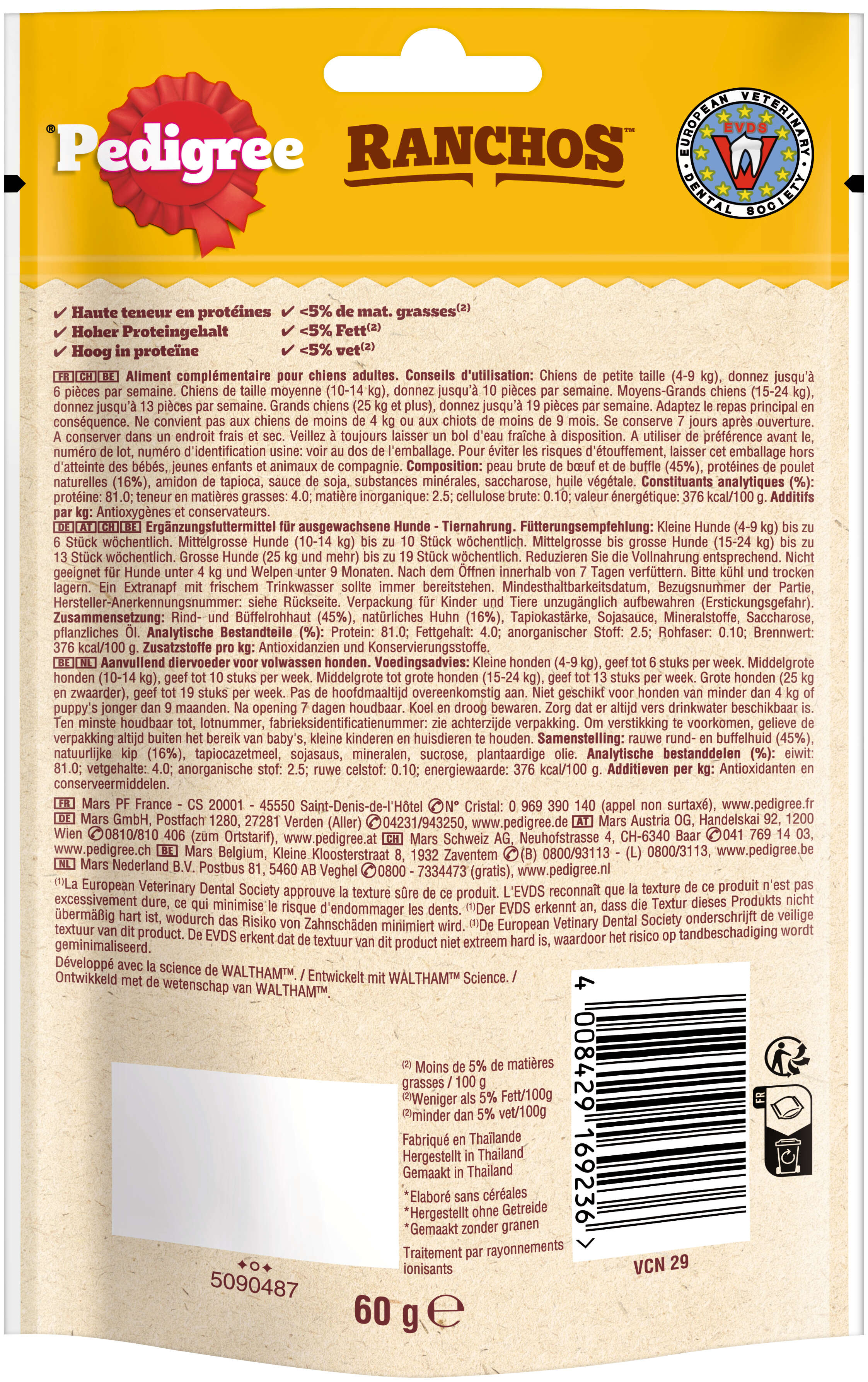 Pedigree Hundeleckerli Ranchos Twist mit Huhn