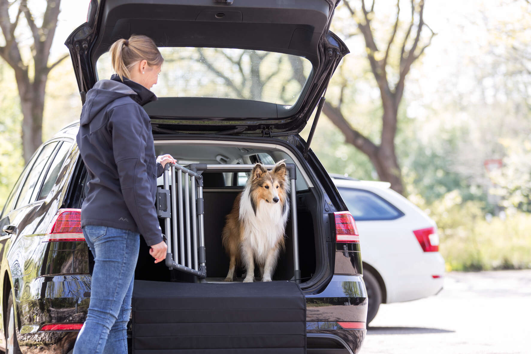 TRIXIE Transportbox Aluminium