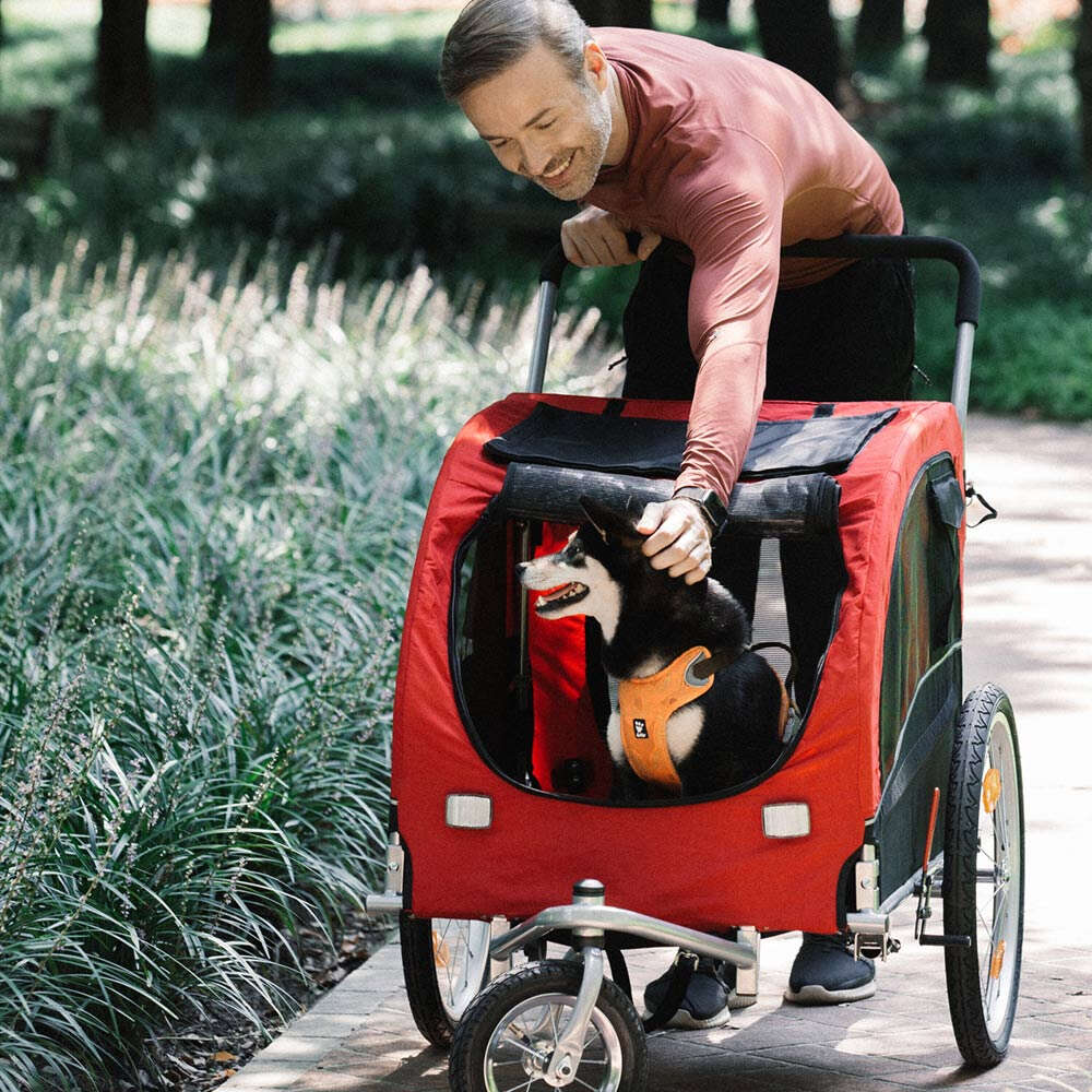 Nobby Jogger-Umbausatz für Hunde-Fahrradanhänger