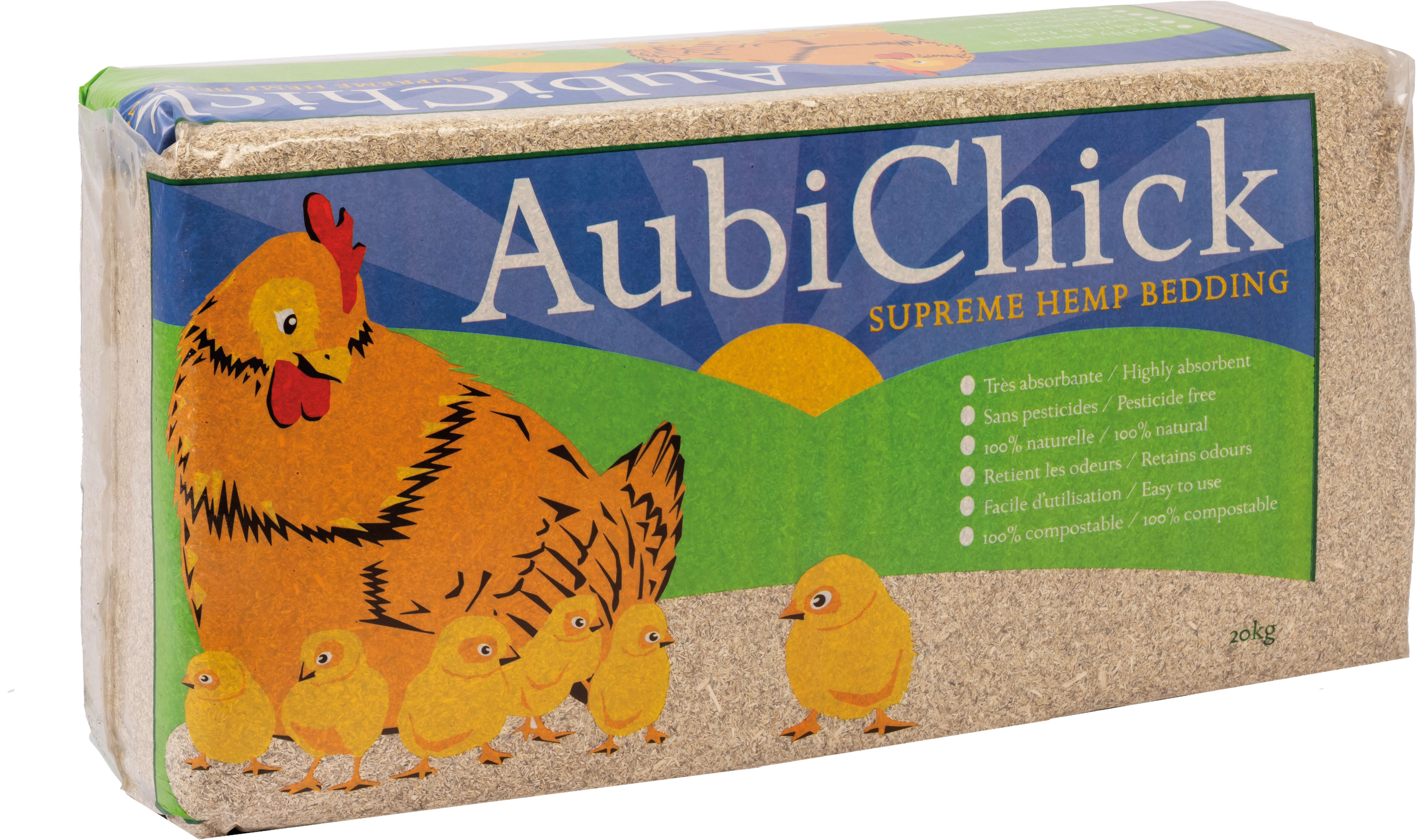 AUBICHICK Hanfeinstreu für Geflügel