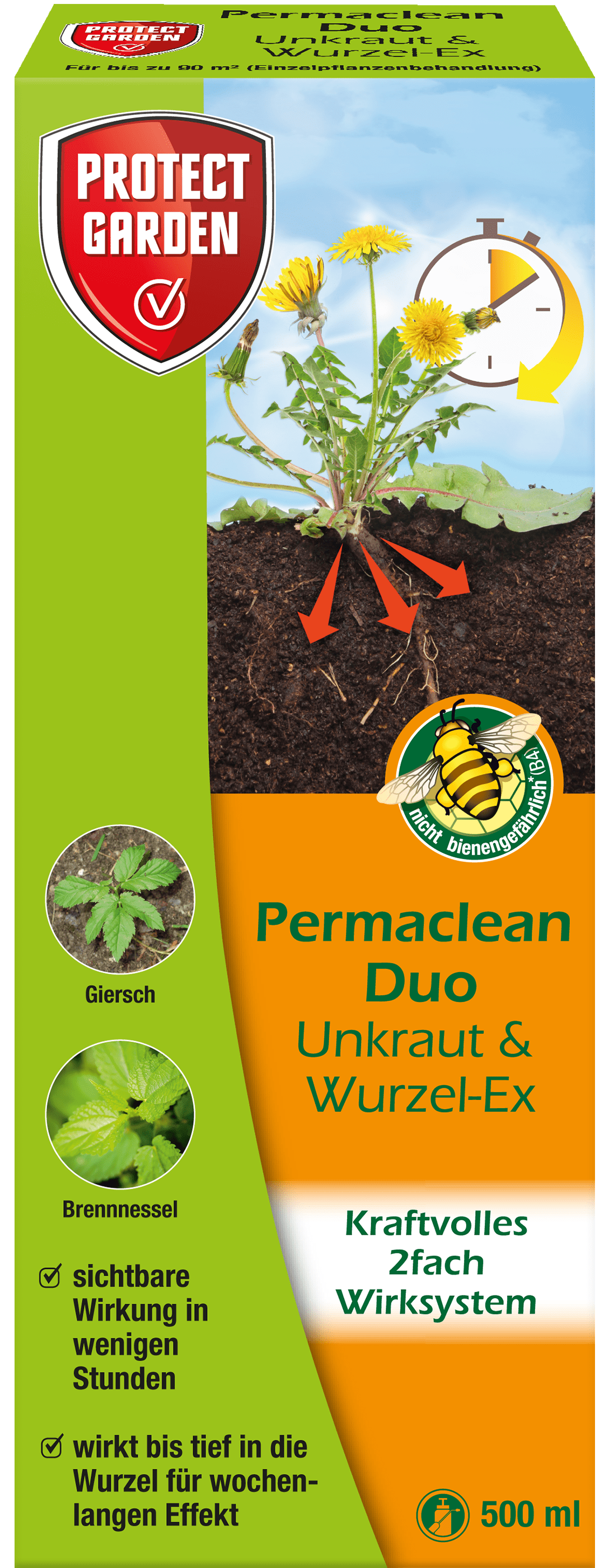 PROTECT GARDEN Permaclean Duo Unkraut & Wurzel-Ex