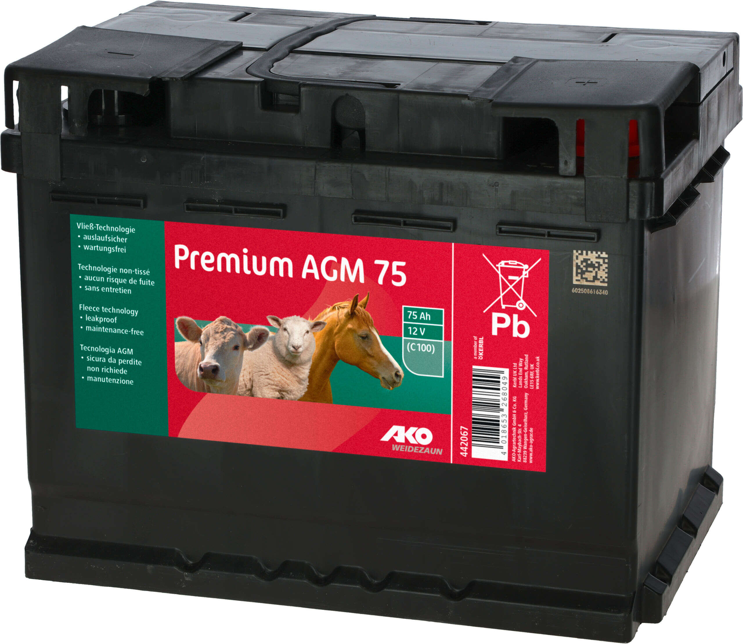 AKO Premium AGM 75 Akku