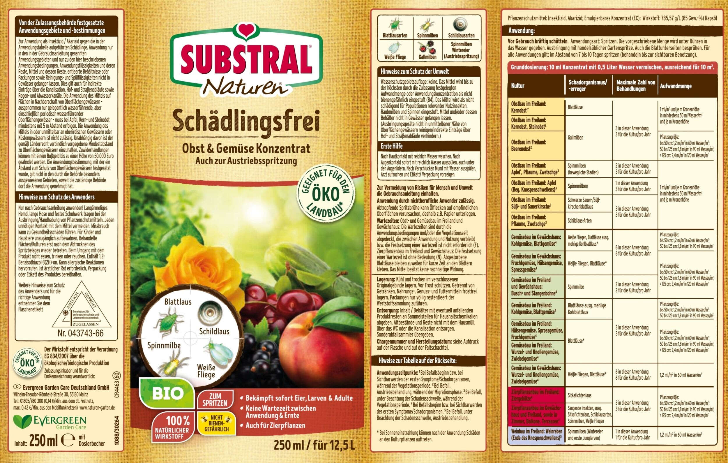 SUBSTRAL Naturen Bio Schädlingsfrei Obst & G | raiffeisenmarkt.de