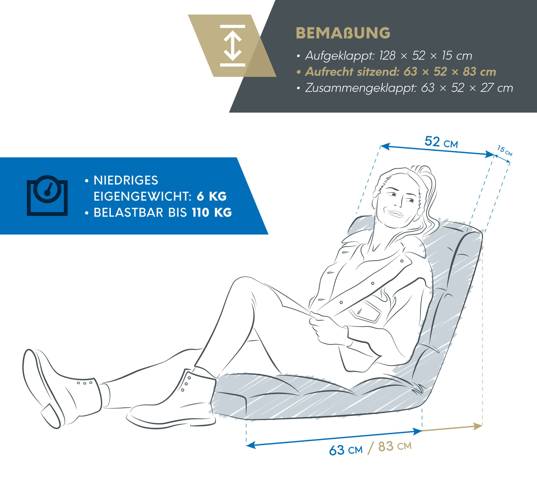 WESTMANN Sitzmatte Big Sur Lounger