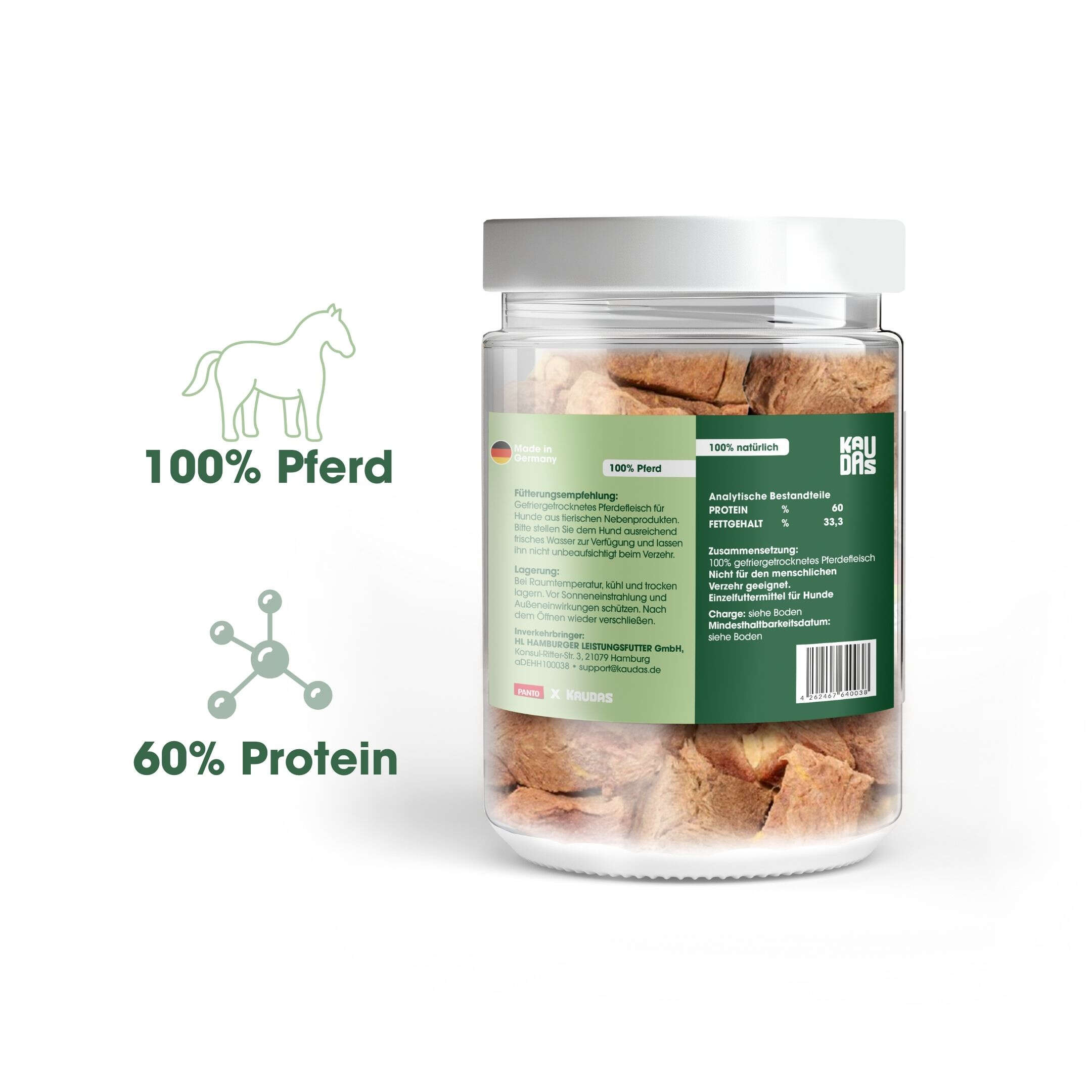 KAUDAS Hundeleckerli PferdPur Natursnack
