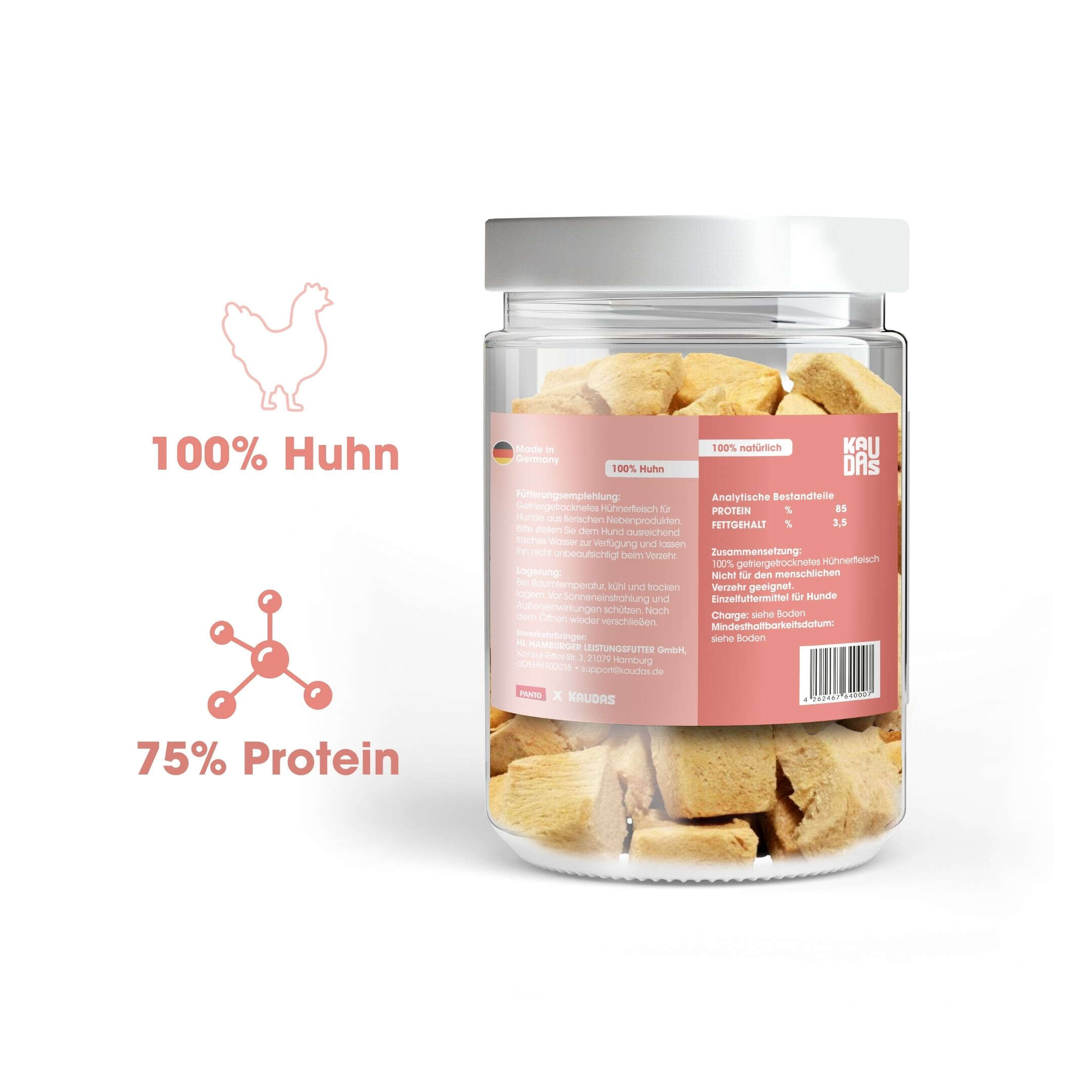 KAUDAS Hundeleckerli HuhnPur Natursnack