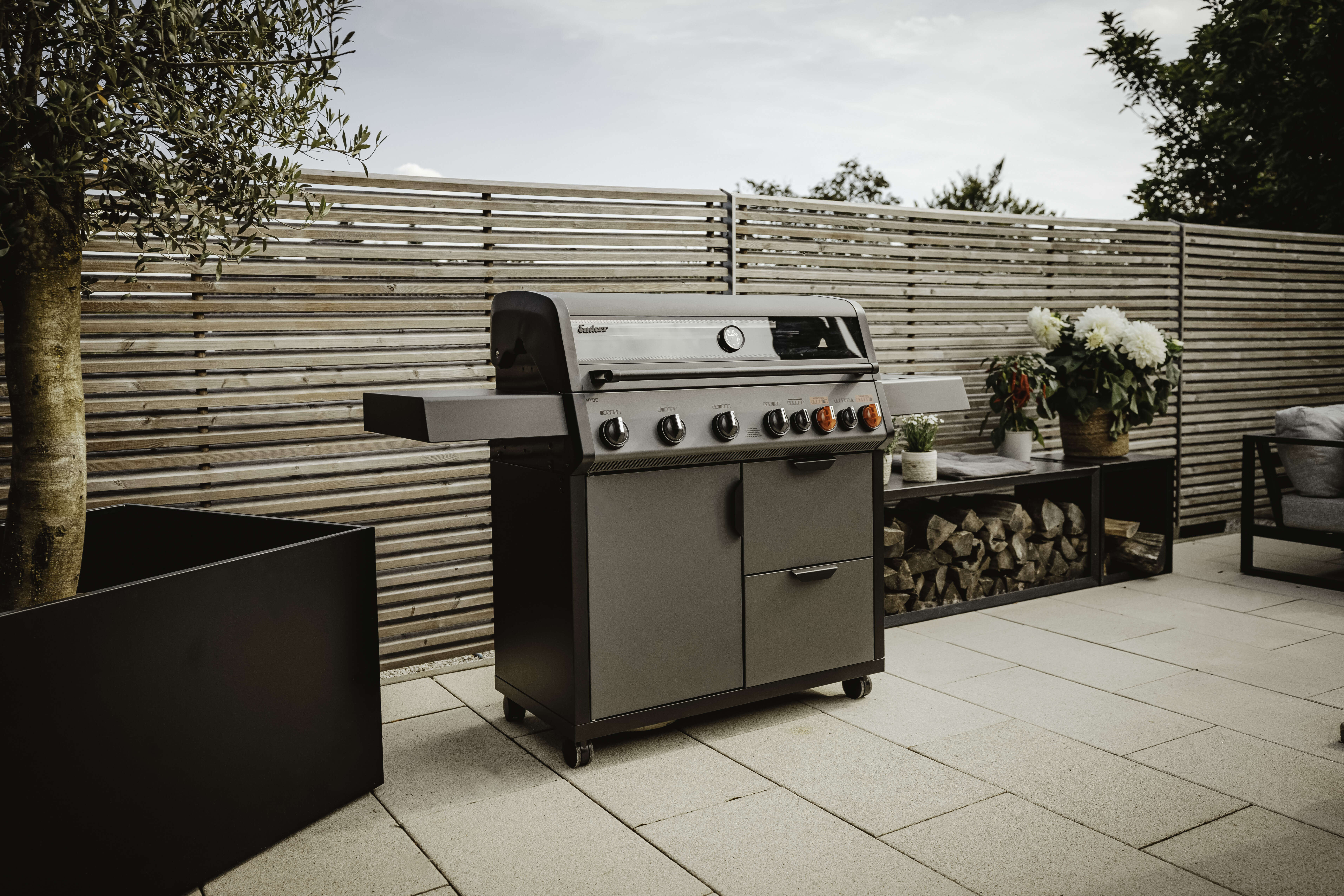 Enders Gasgrill Hyde 6 SIKR Turbo II inkl. Wetterschutzhaube