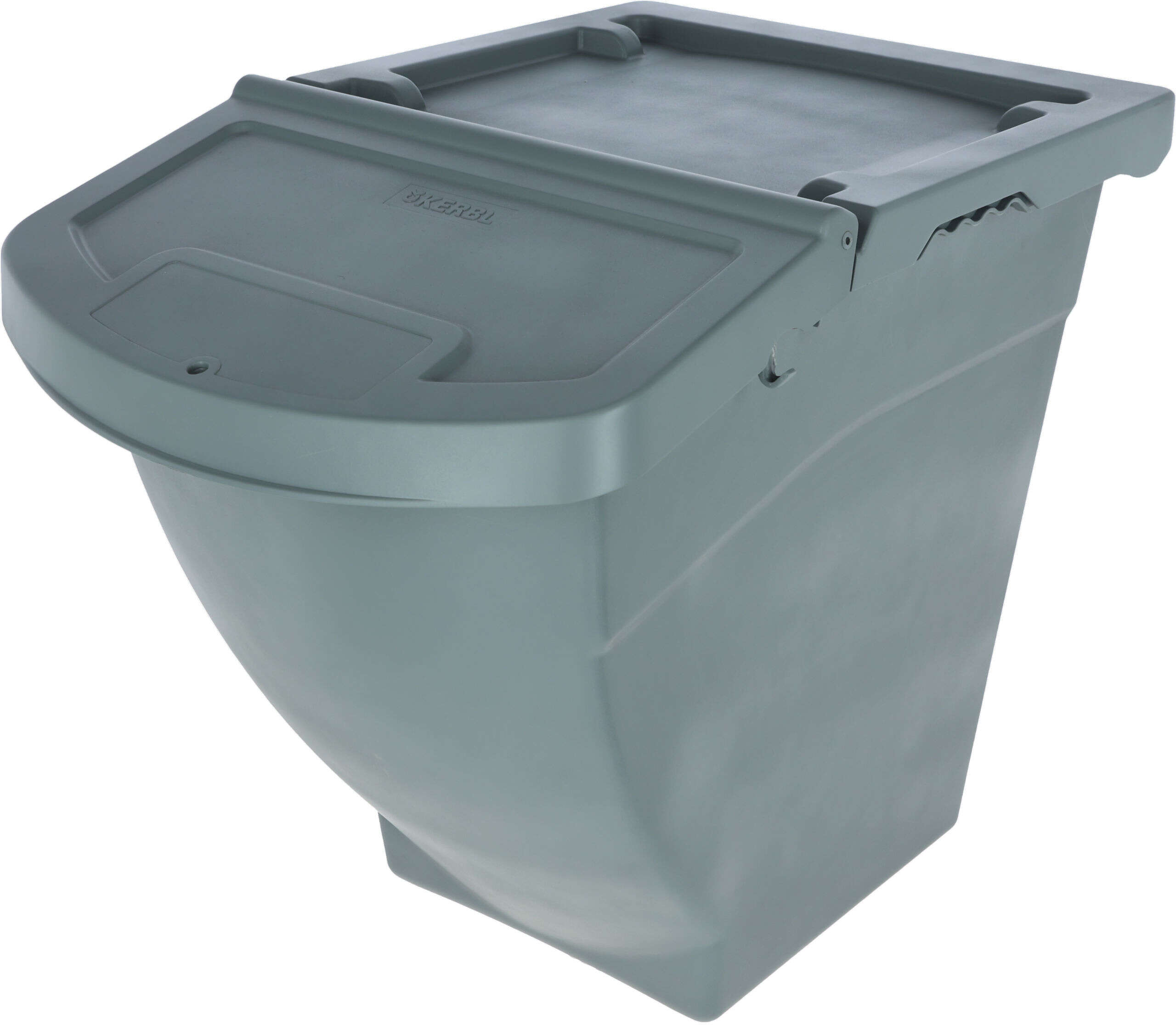 KERBL Stapelbare Futterbox mit Deckel