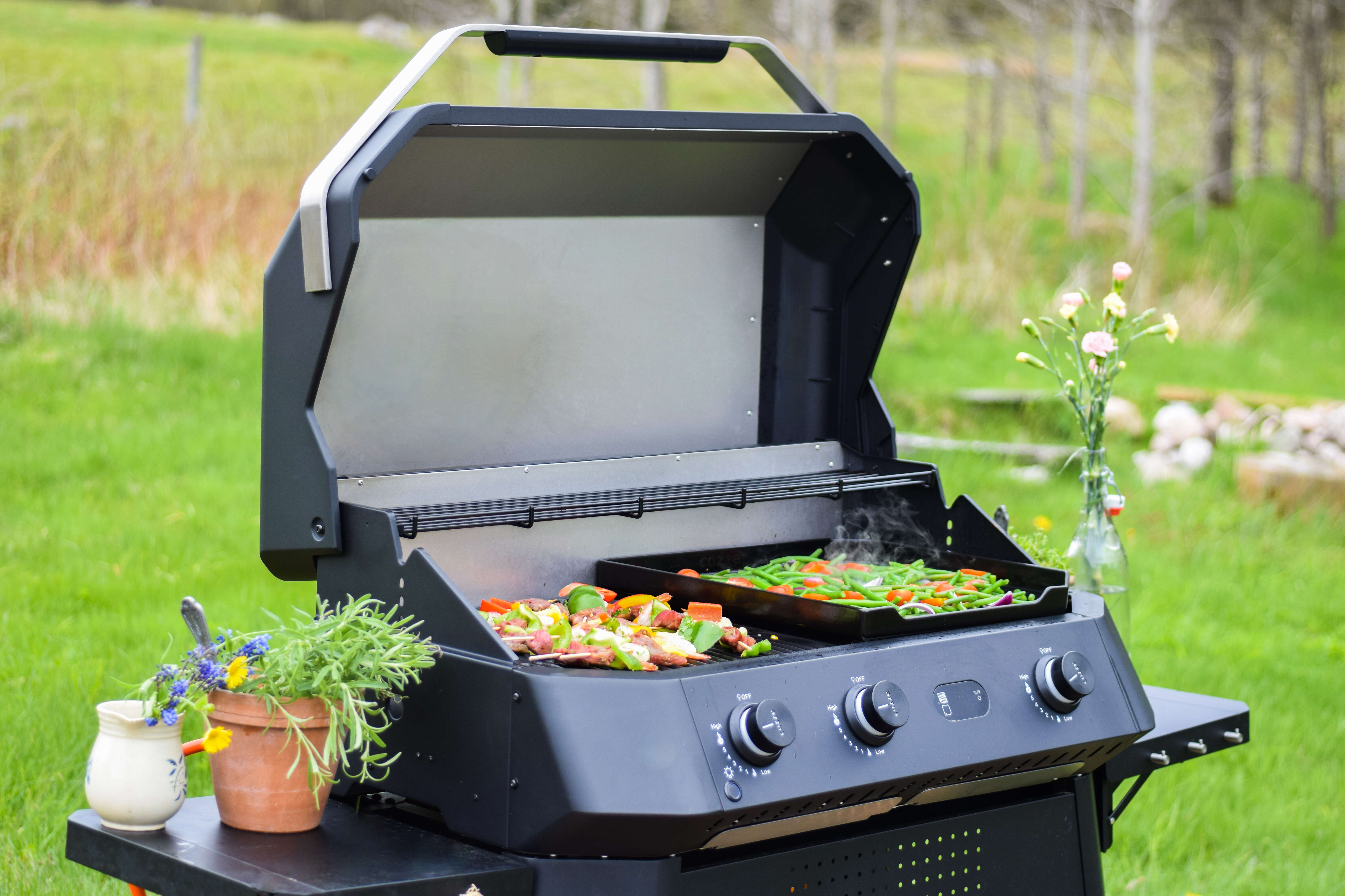 COZZE G-800 Combo Plancha-Grill