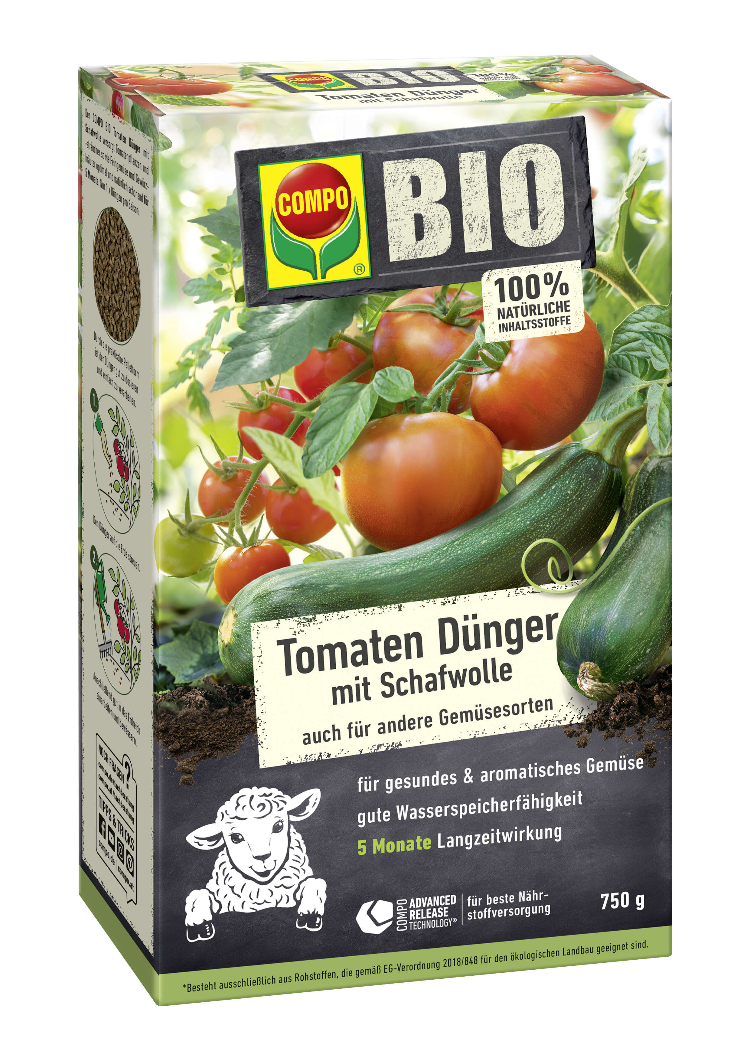 COMPO BIO Tomaten Dünger mit Schafwolle