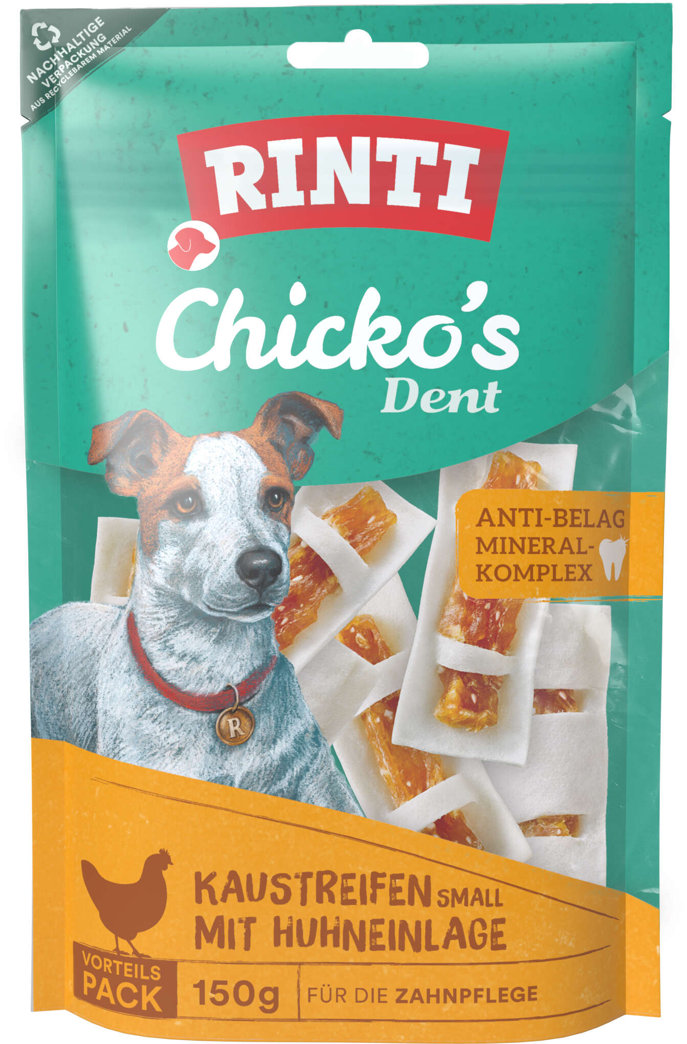 RINTI Hundeleckerlis Chicko Dent Huhn Small