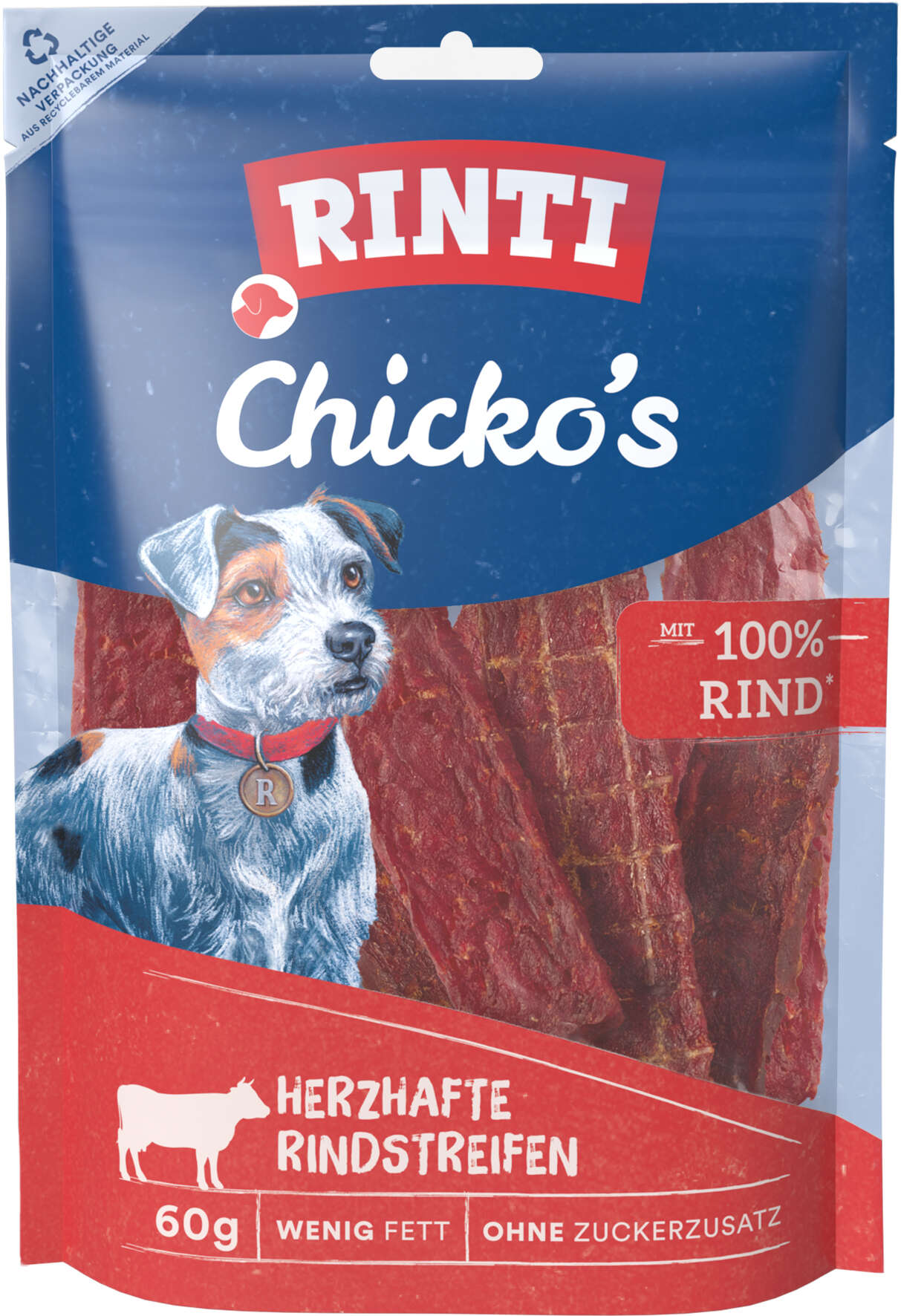 RINTI Hundeleckerlis Chickos Rind