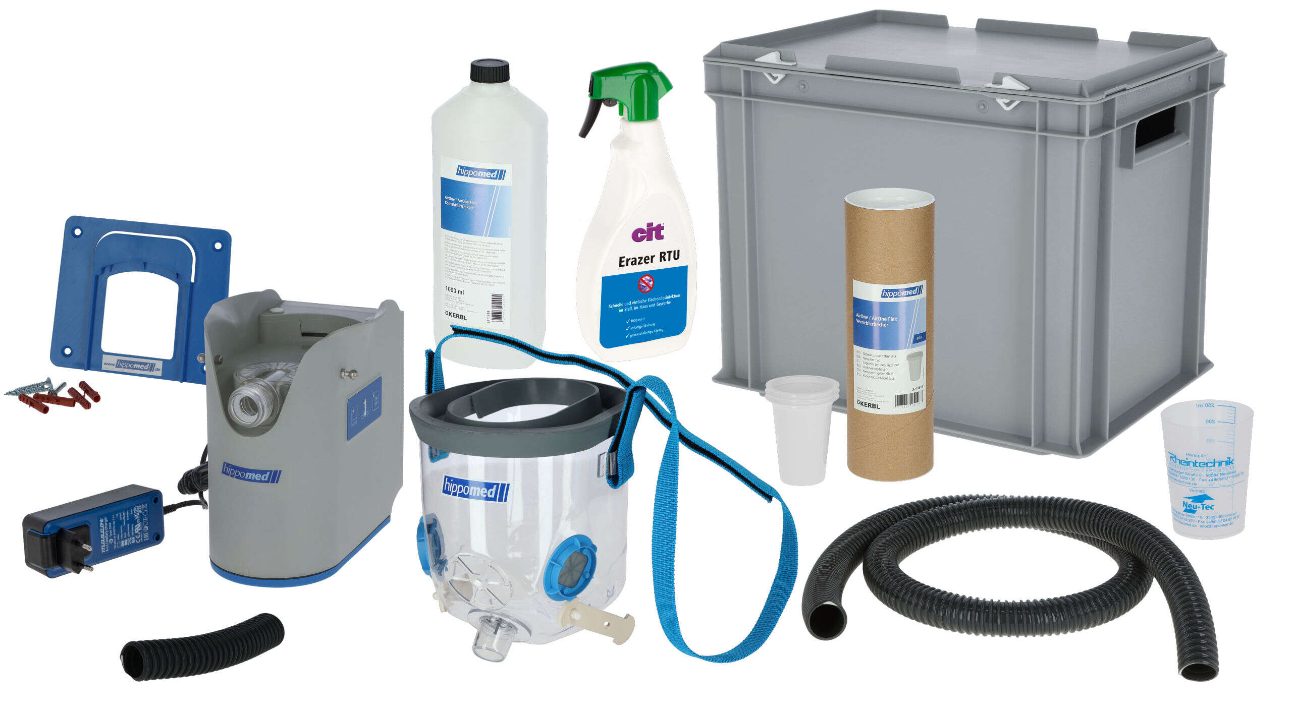 hippomed Akku-Ultraschall-Inhalator für Pferde AirOne Flex