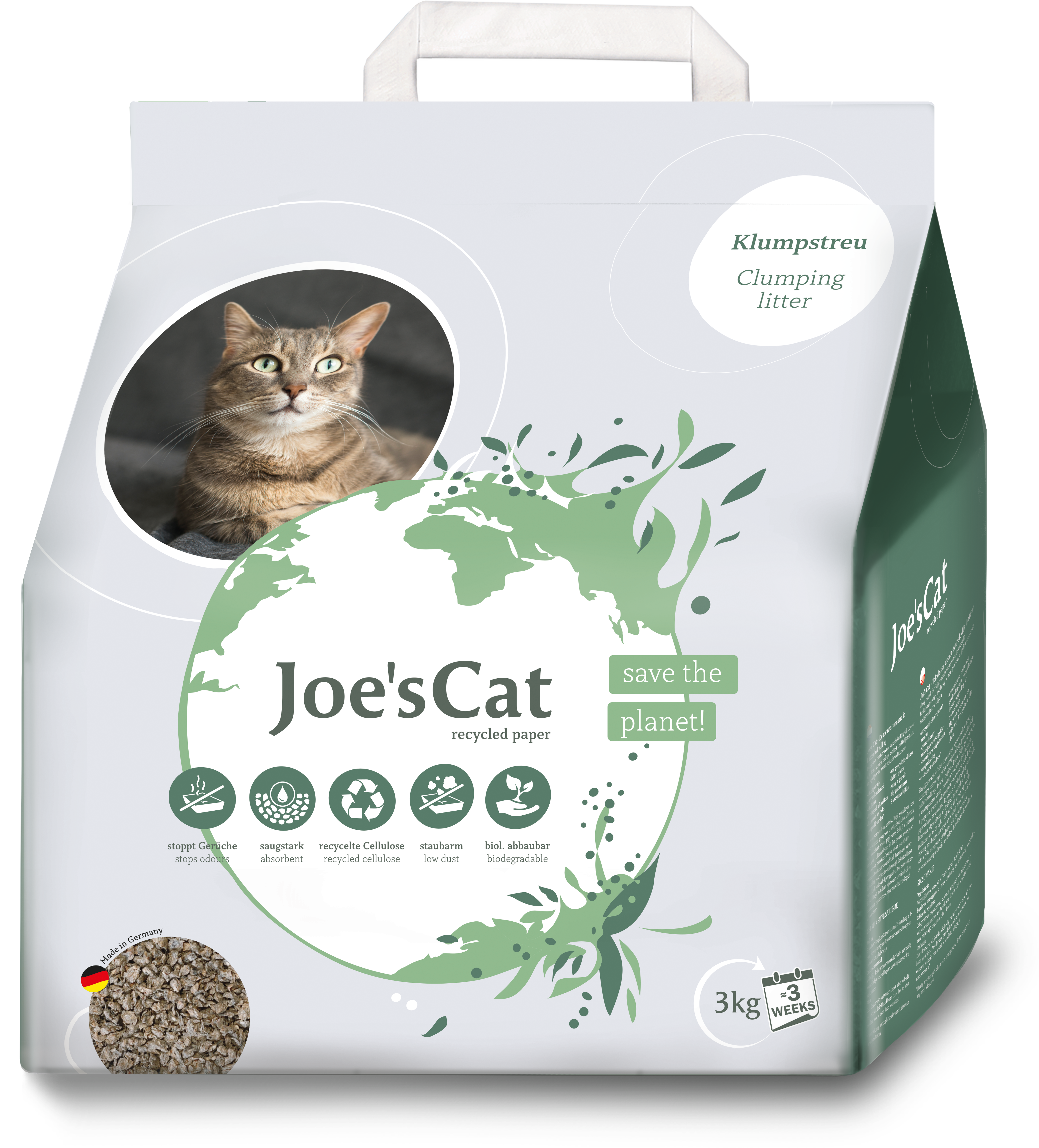 joe´s cat Katzenstreu aus recyceltem Papier