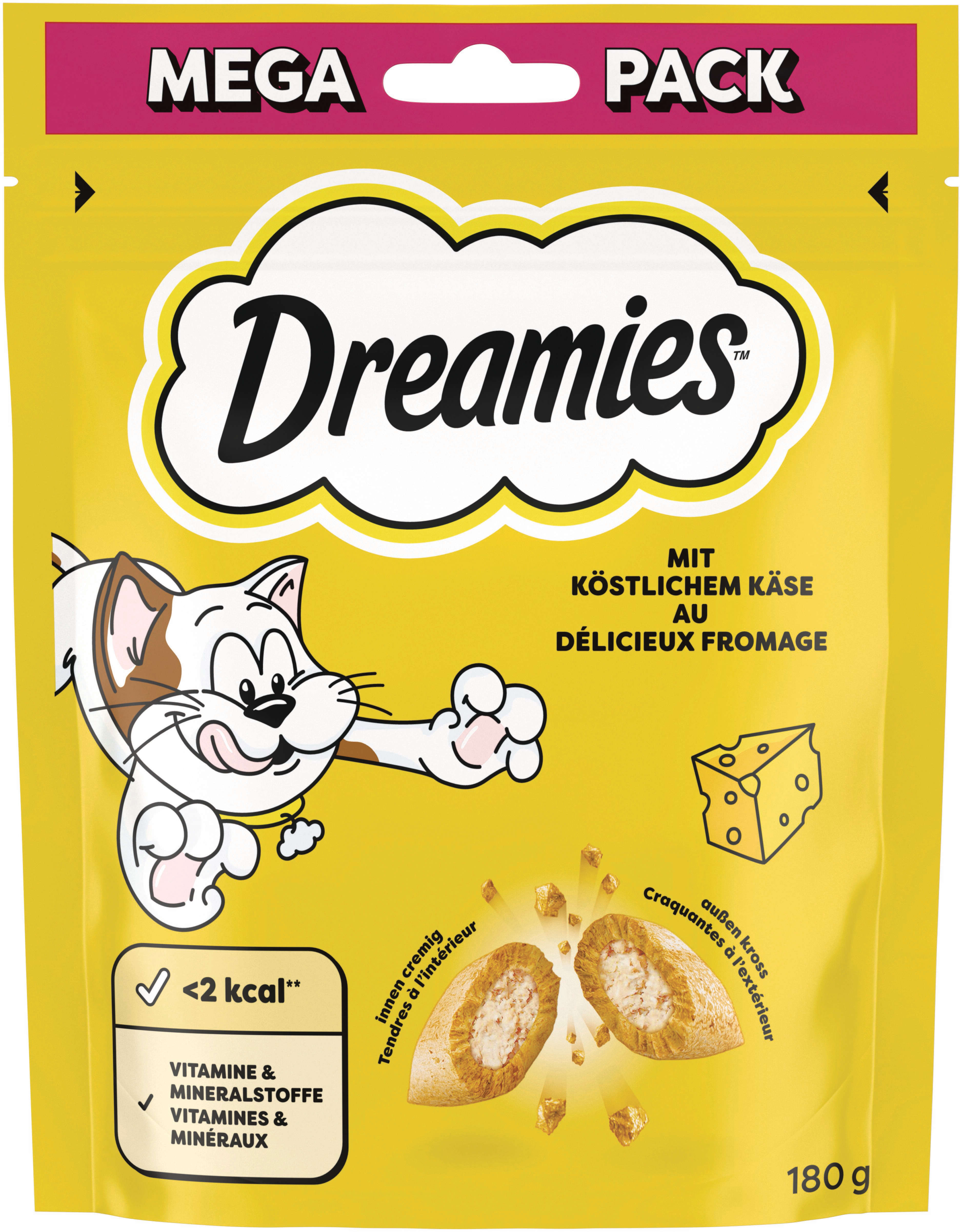 Dreamies Katzenleckerli mit Käse Megapack 4*180g