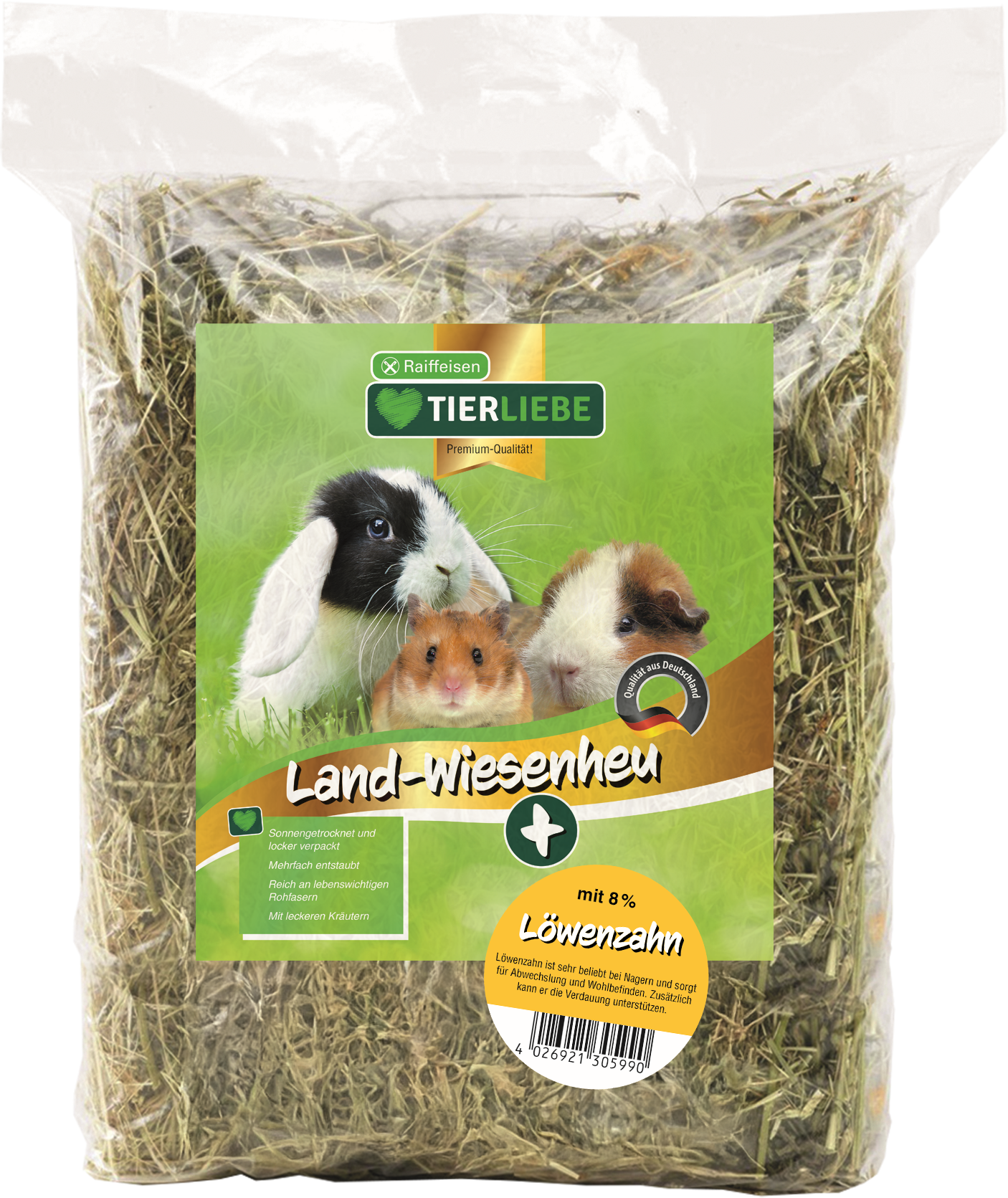 TIERLIEBE Landwiesenheu Löwenzahn