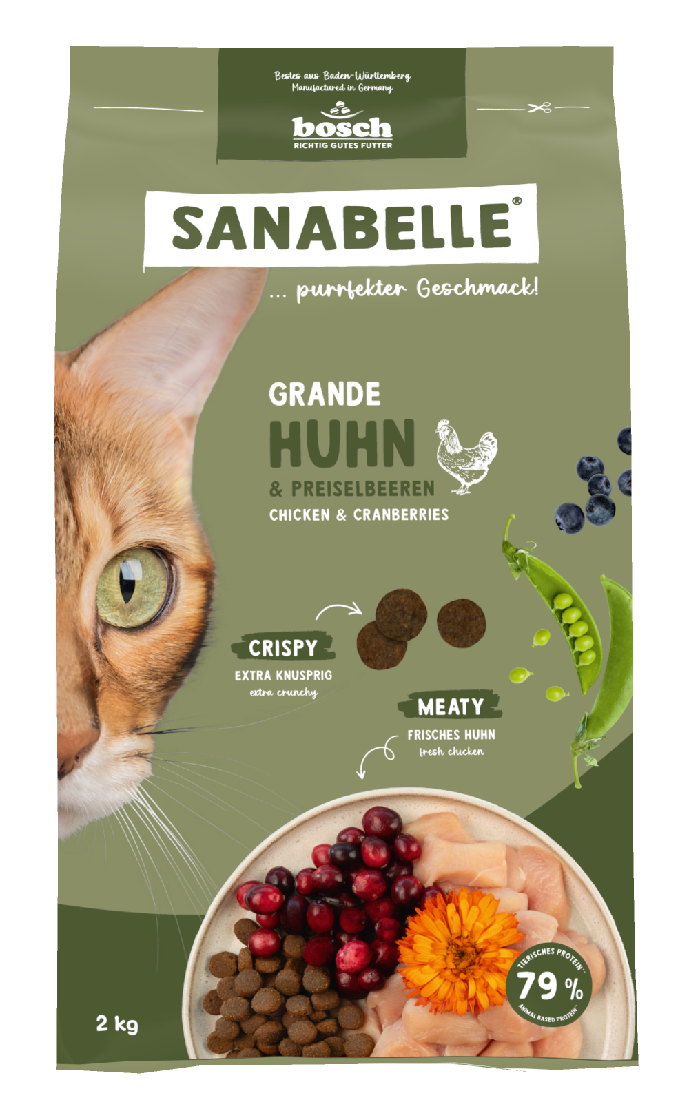 Sanabelle Katzen-Trockenfutter Grande Huhn