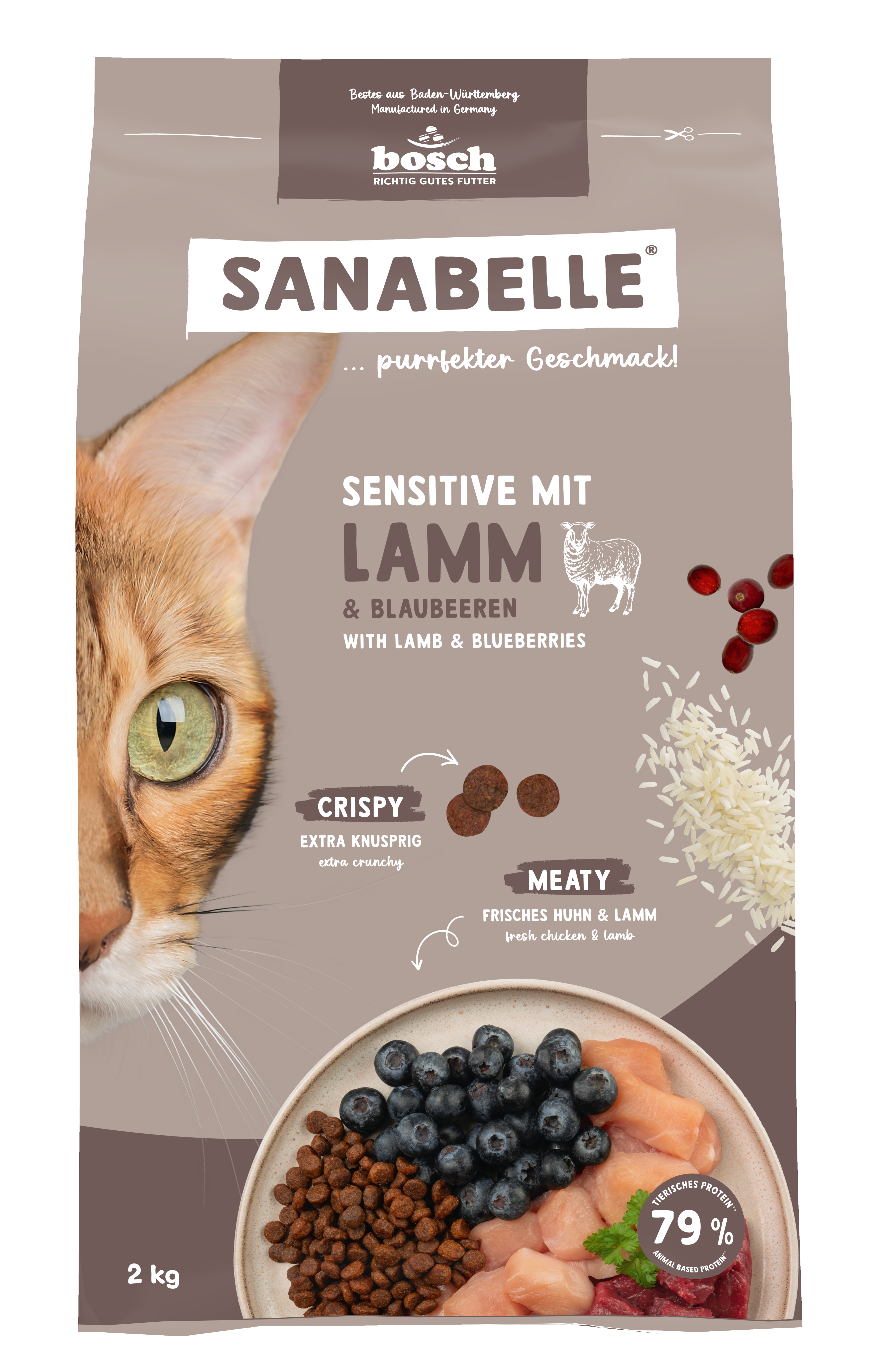 Sanabelle Katzen-Trockenfutter Sensitive mit Lamm