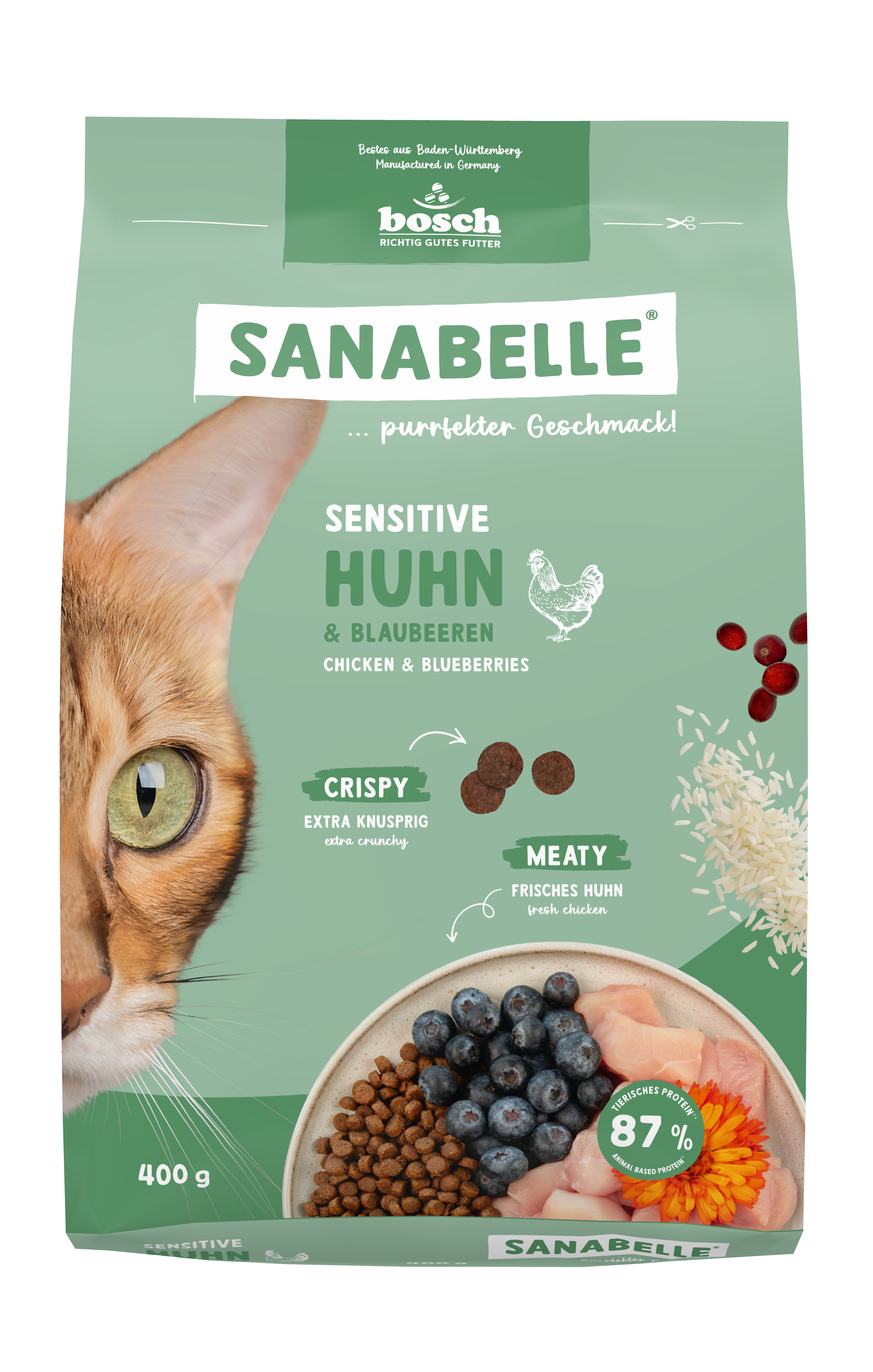 Sanabelle Katzen-Trockenfutter Sensitive Huhn