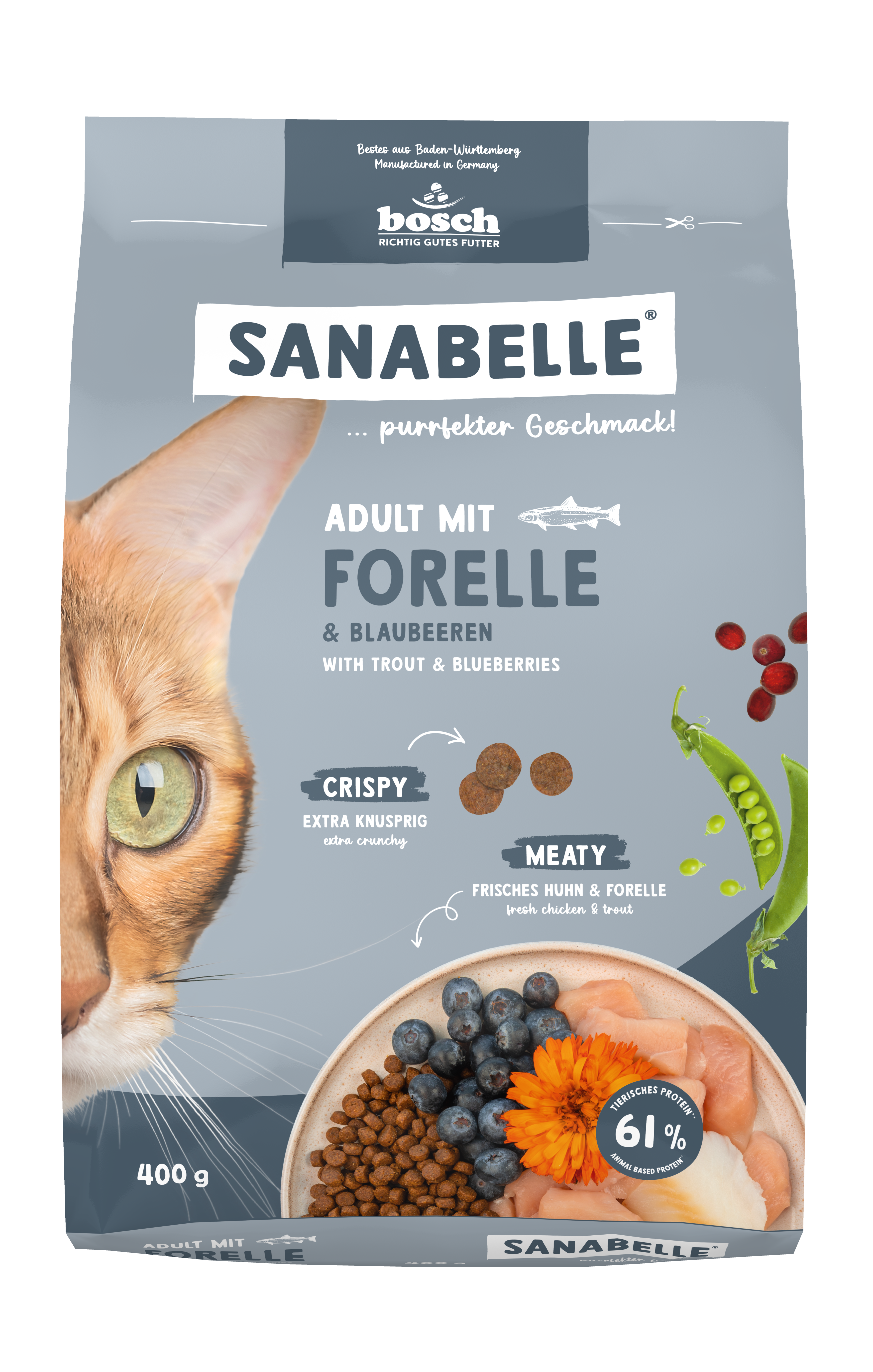 Sanabelle Katzen-Trockenfutter Adult mit Forelle