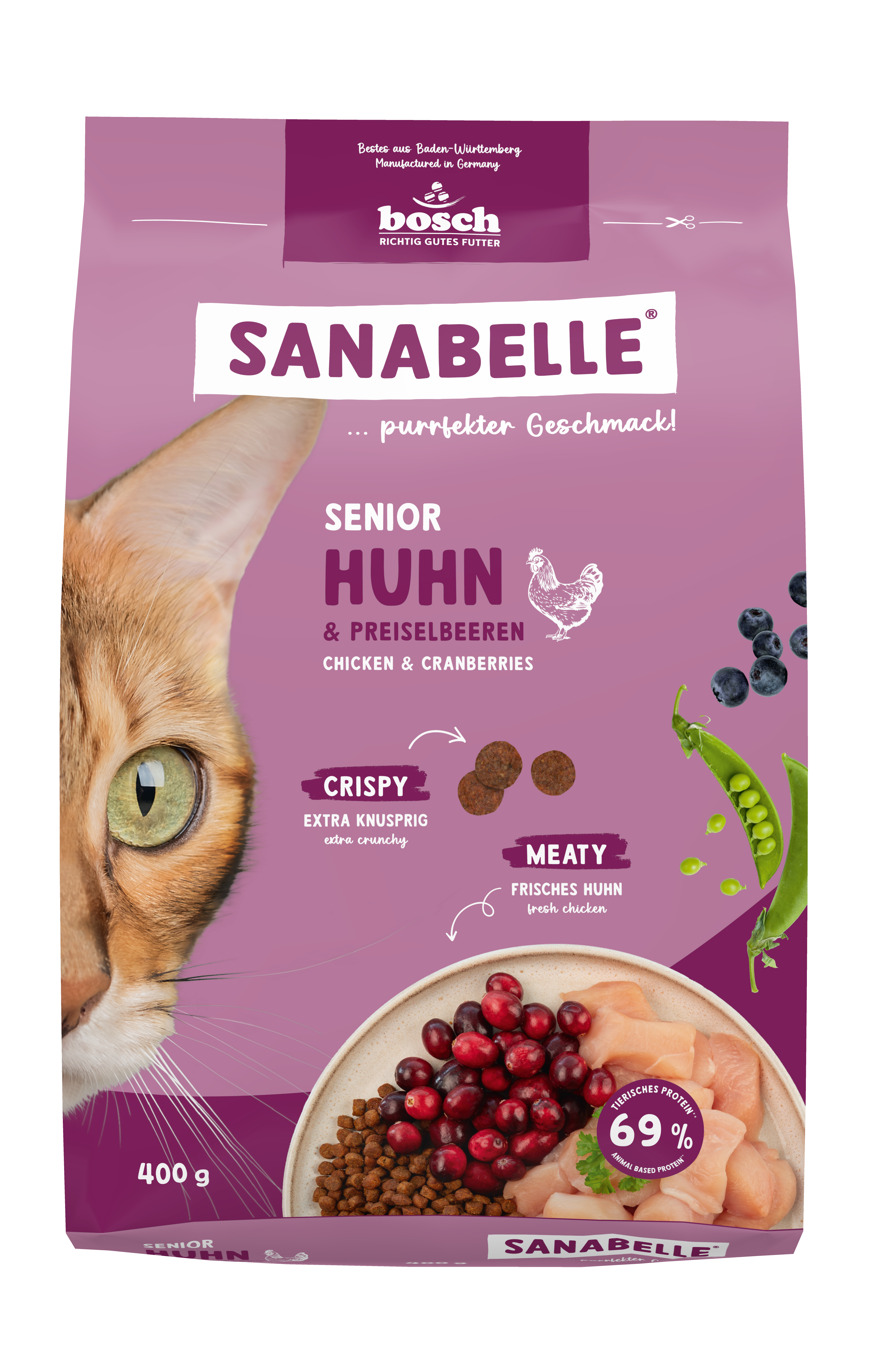 Sanabelle Katzen-Trockenfutter Senior Huhn