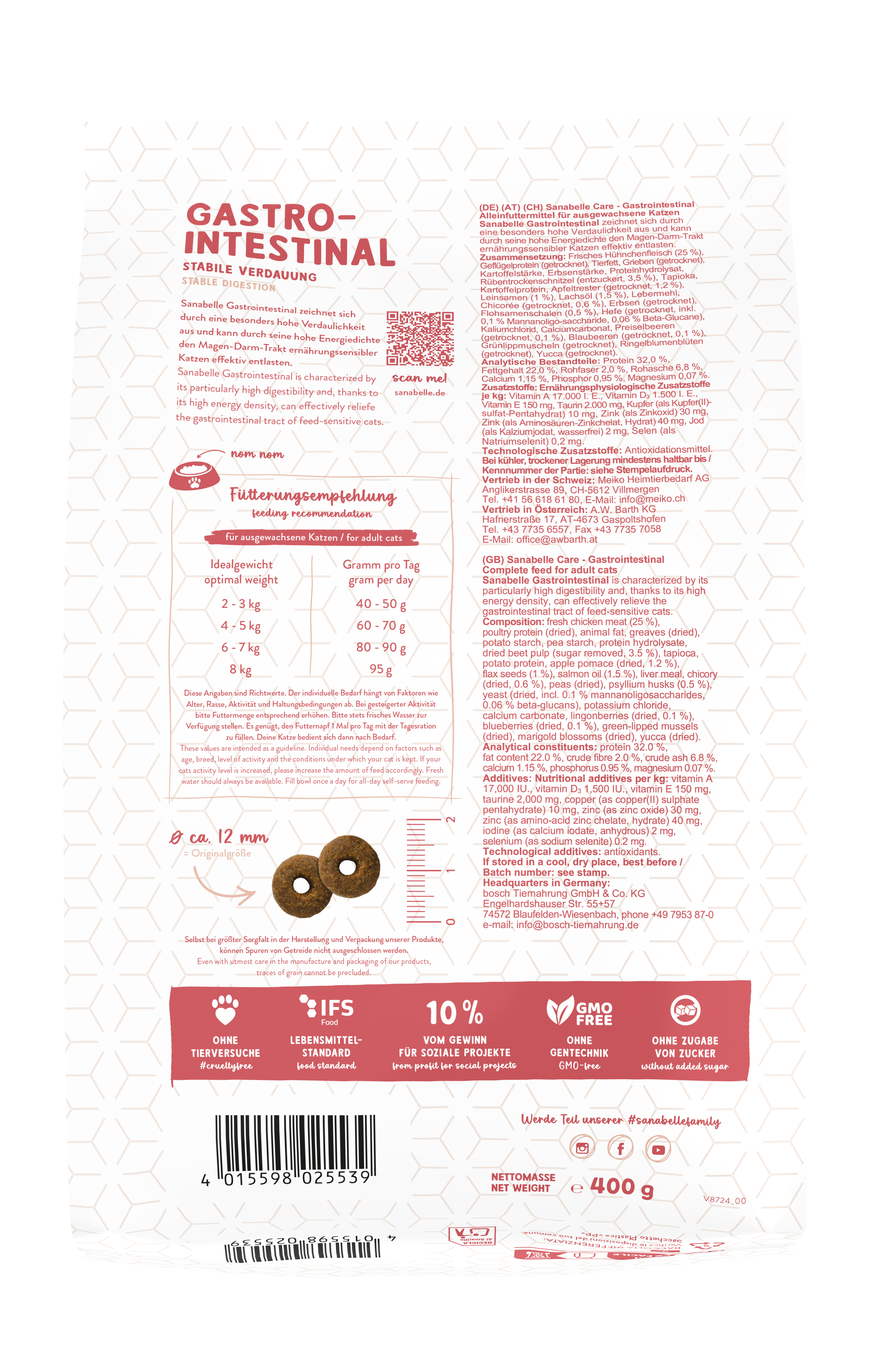 Sanabelle Katzen-Trockenfutter Gastrointestinal