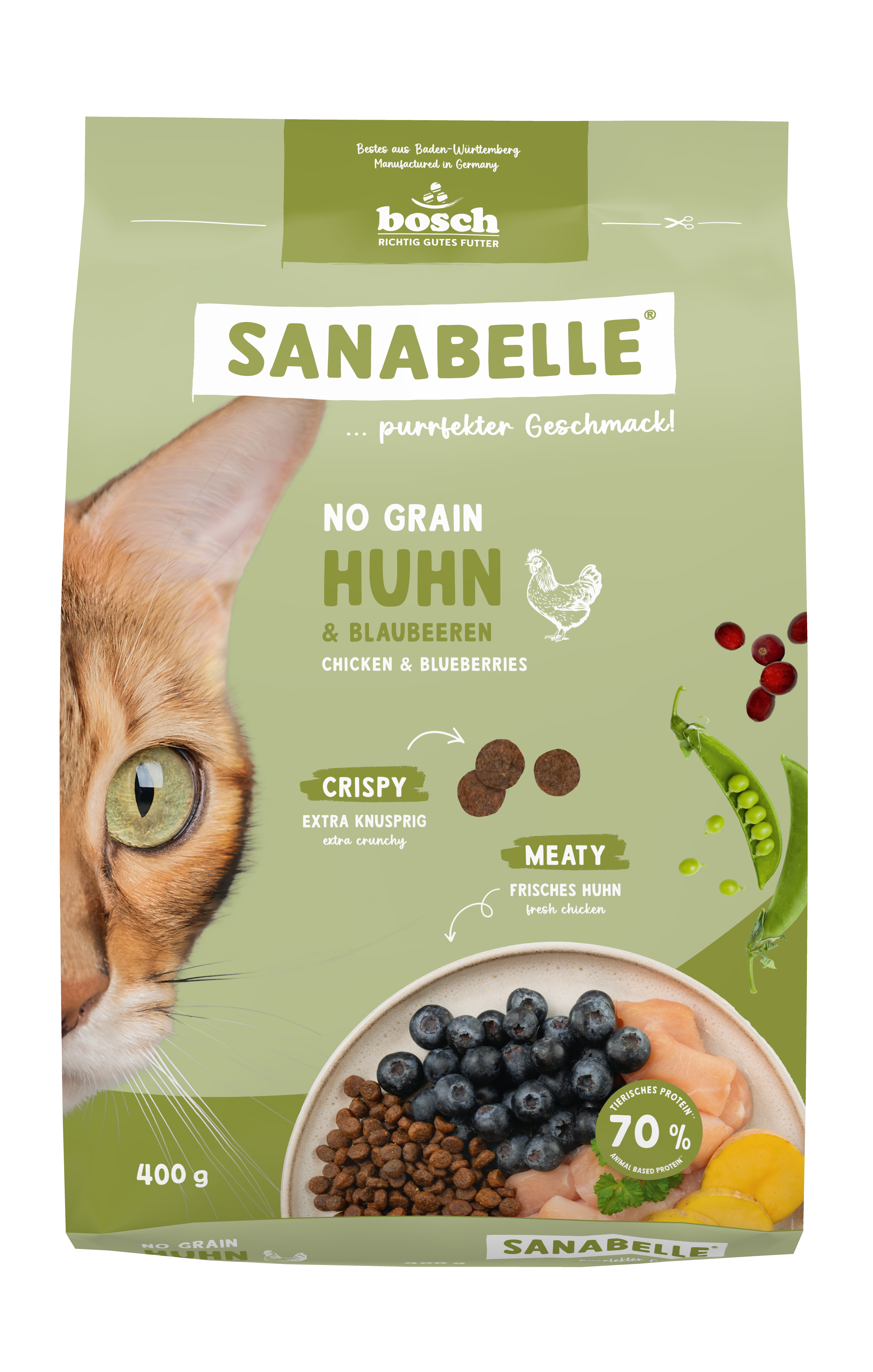 Sanabelle Katzen-Trockenfutter No Grain Huhn