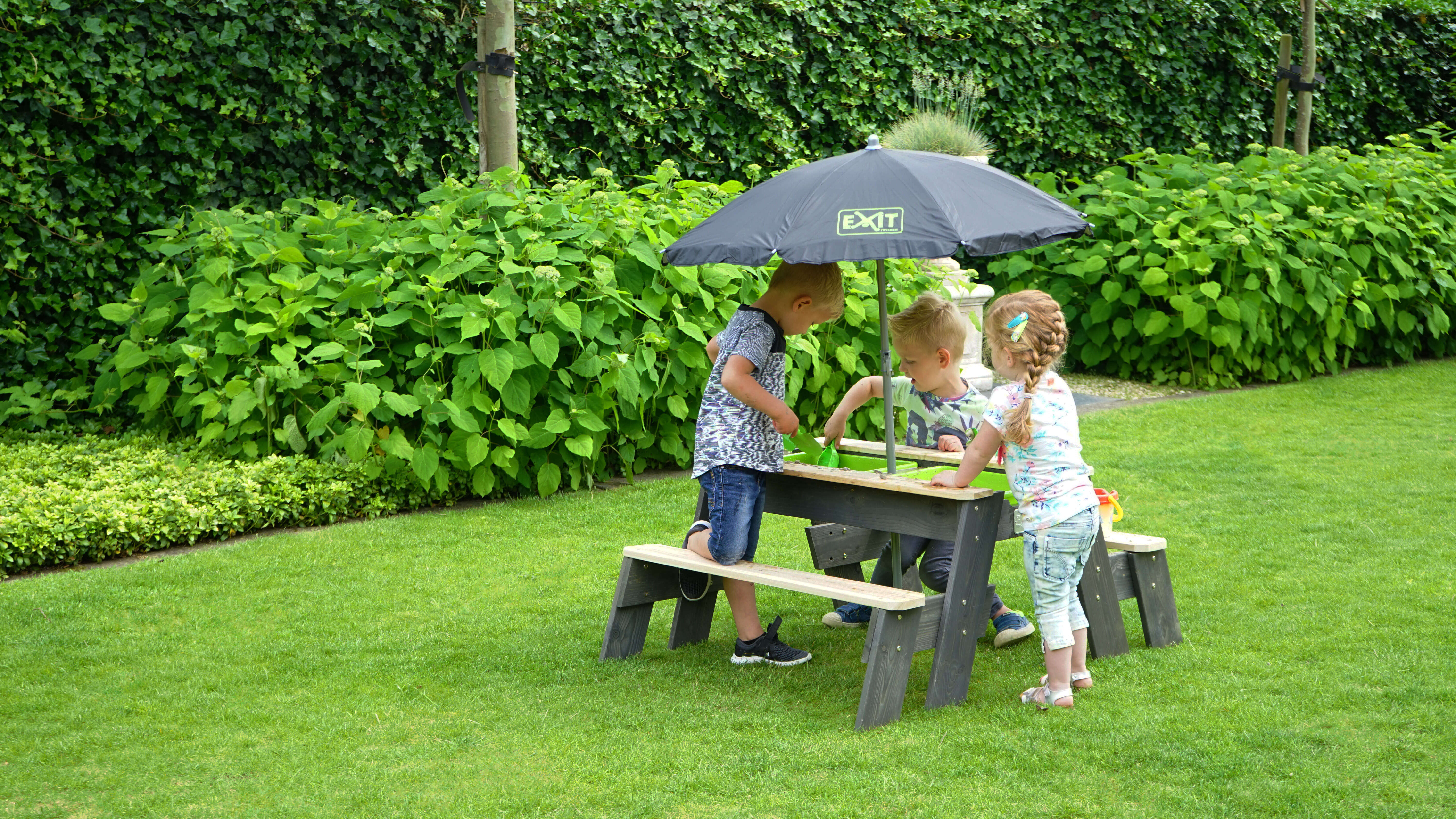 EXIT TOYS Aksent Sand,- Wasser- und Picknicktisch
