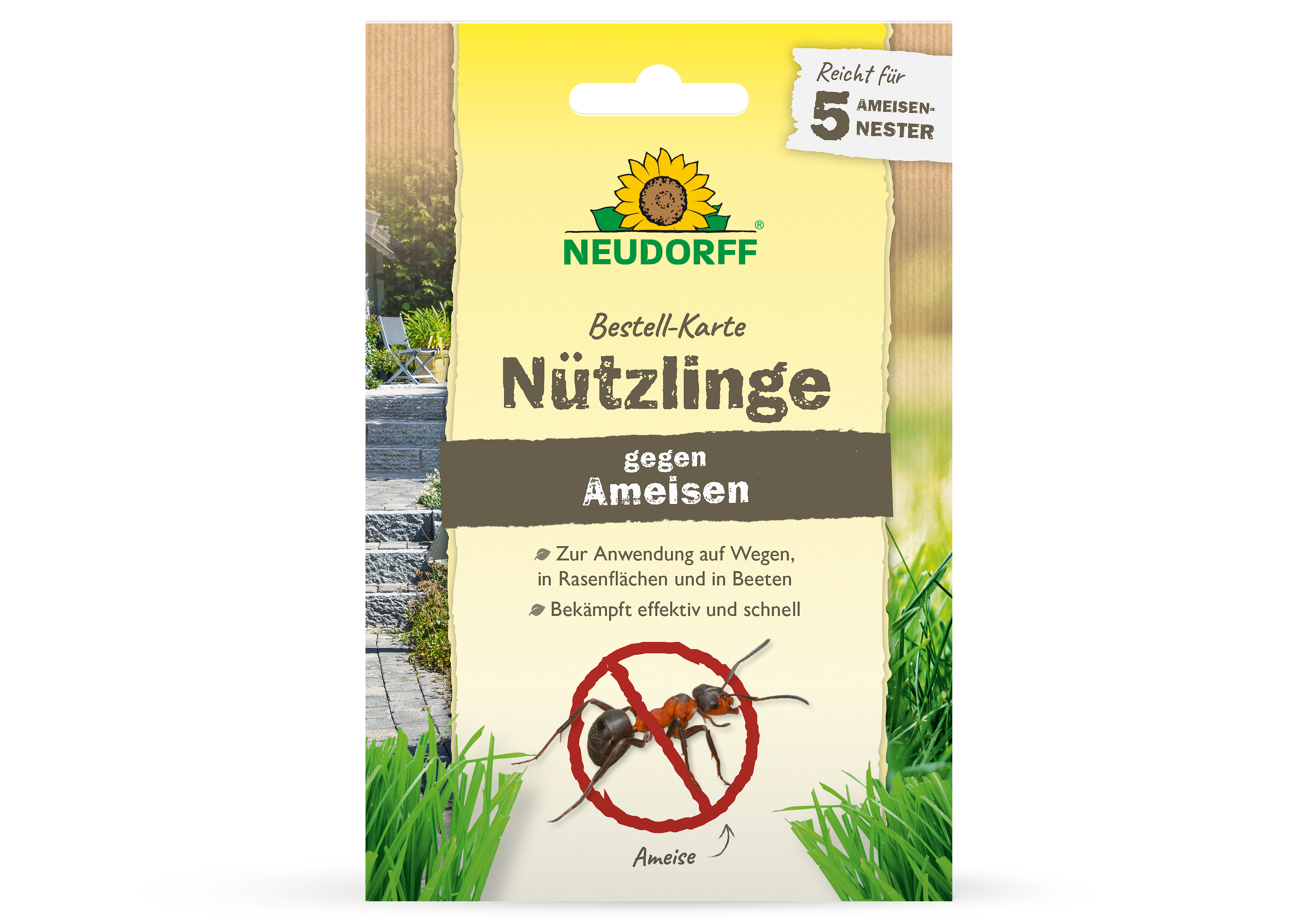 NEUDORFF Bestell-Karte Nützlinge gegen Ameisen