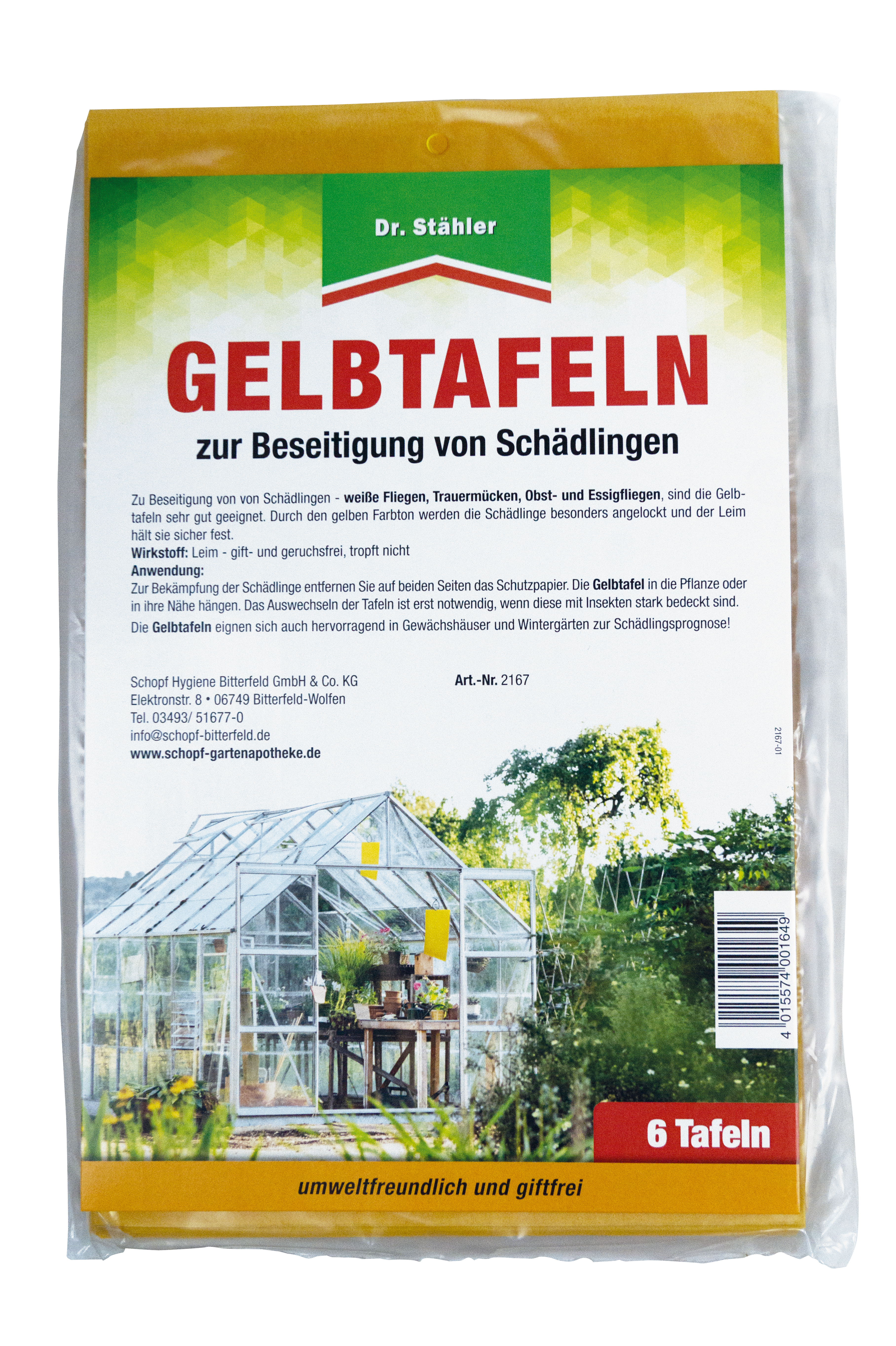 Dr. Stähler Garten-Apotheke Gelb-Tafeln groß (320 x 200 mm)